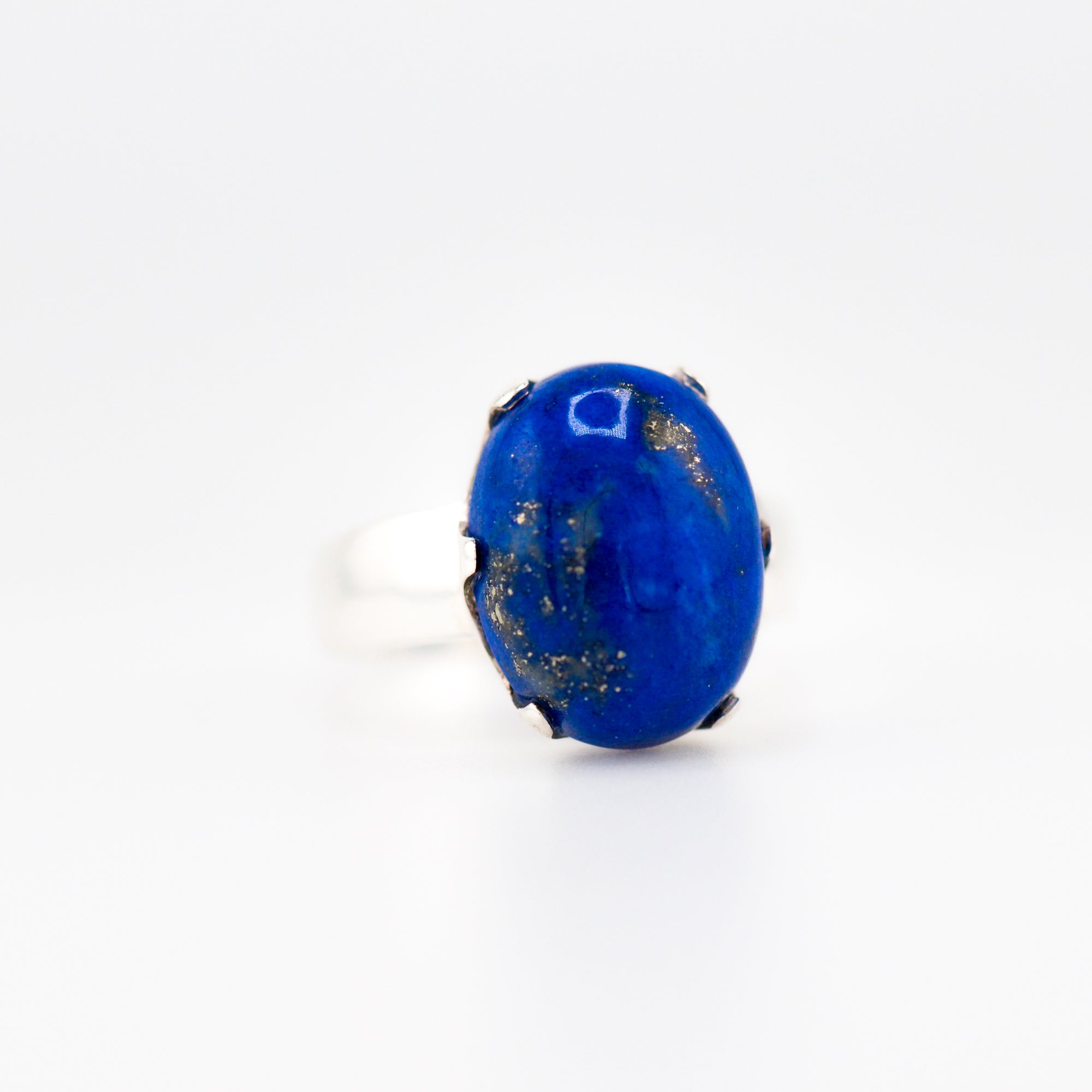 Lapis lazuli crown ring