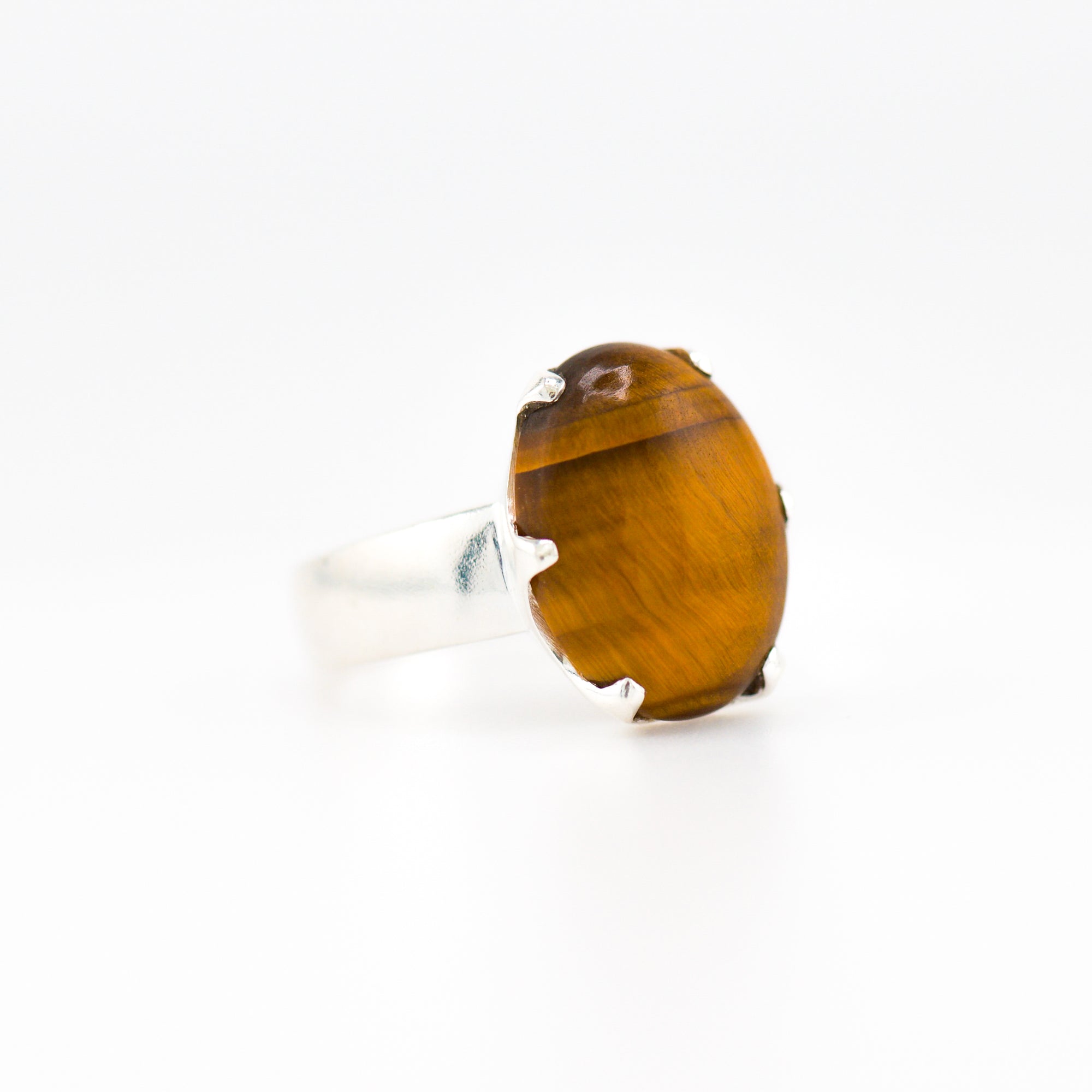 Tiger Eye Crown ring