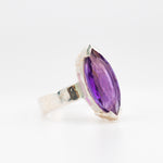 Marquise amethyst ring