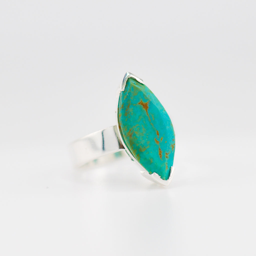 Marquise american turquoise ring