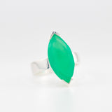 Marquise Chrysoprase ring