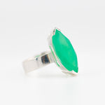 Marquise Chrysoprase ring