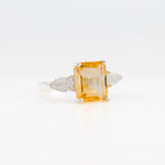 Gaia Citrine and Moonstone ring