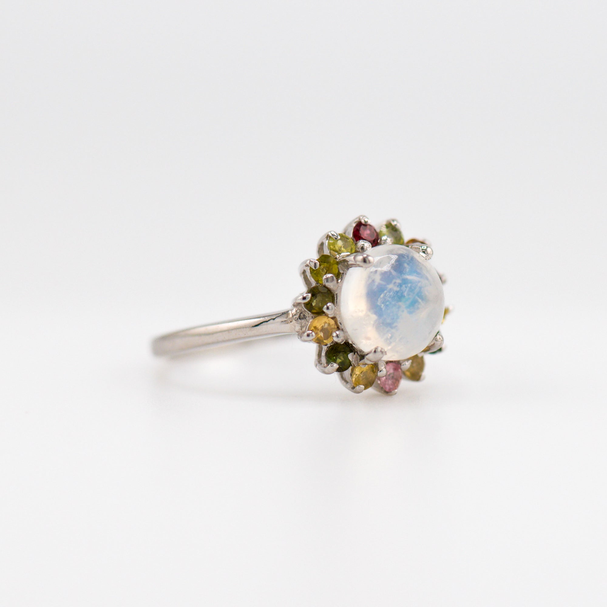 Laxmi Moonstone and Tourmaline