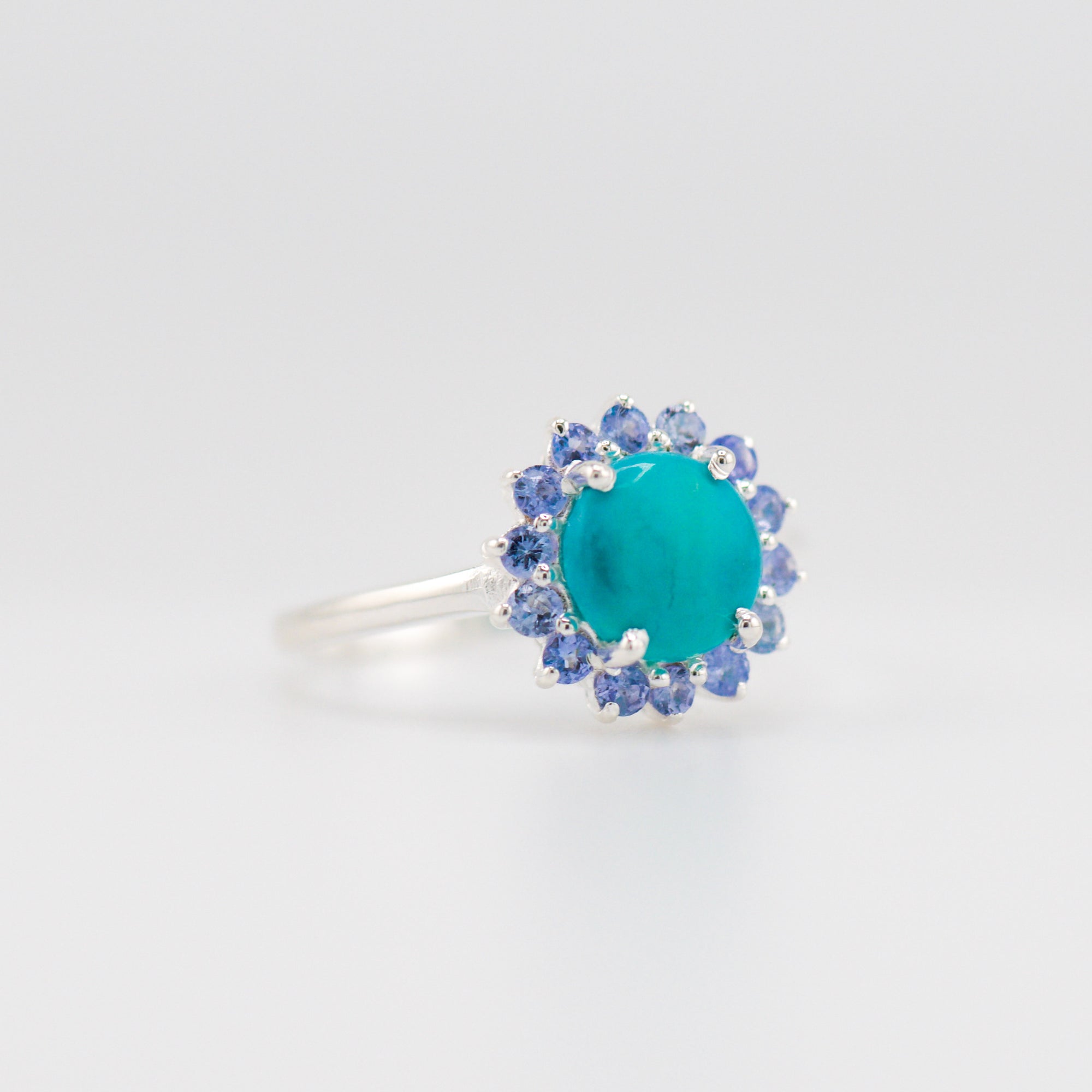 Laxmi Turquoise and Tanzanite ring
