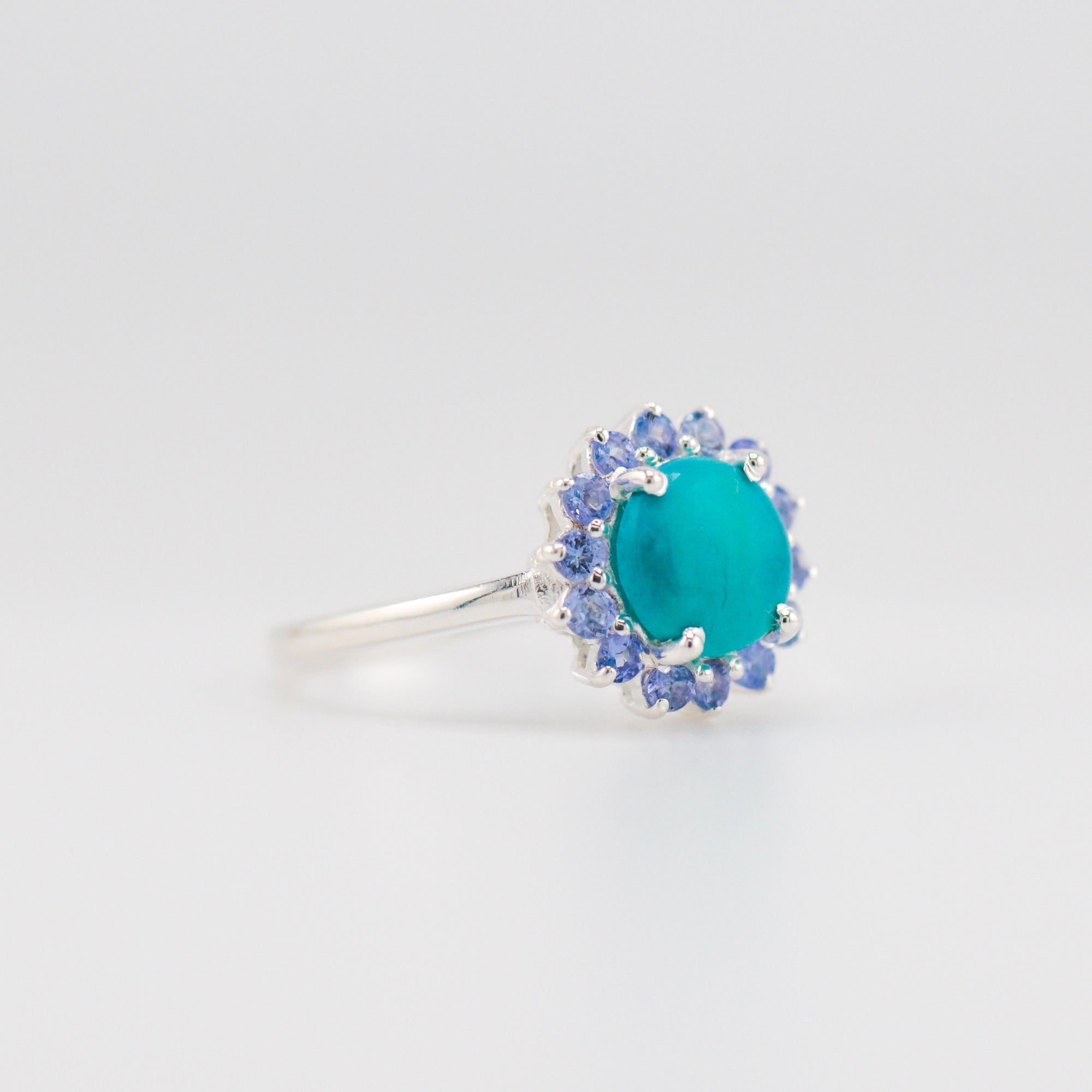 Laxmi Turquoise and Tanzanite ring