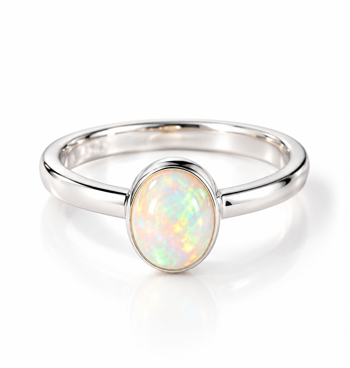 Opal luna ring