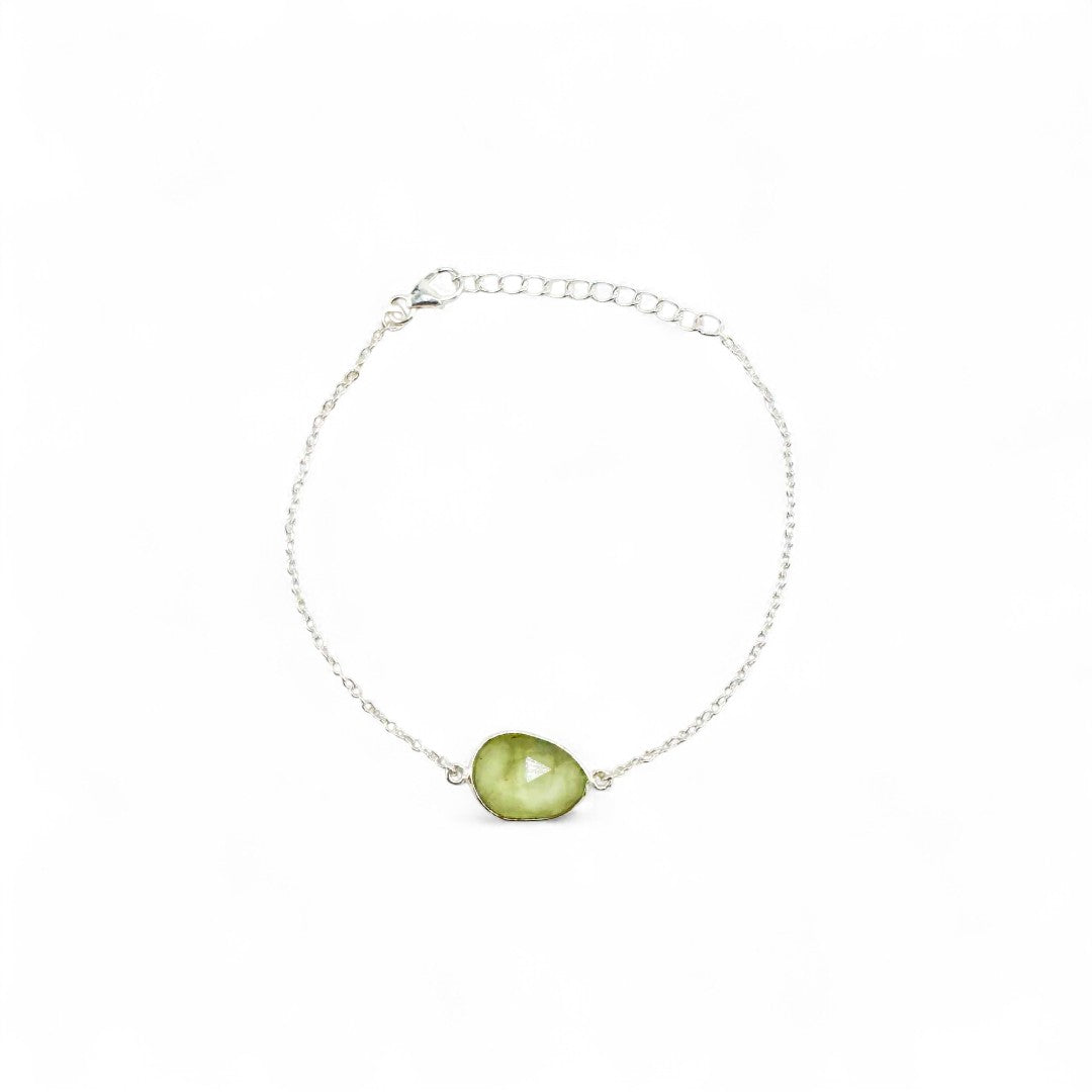 Prehnite bracelet