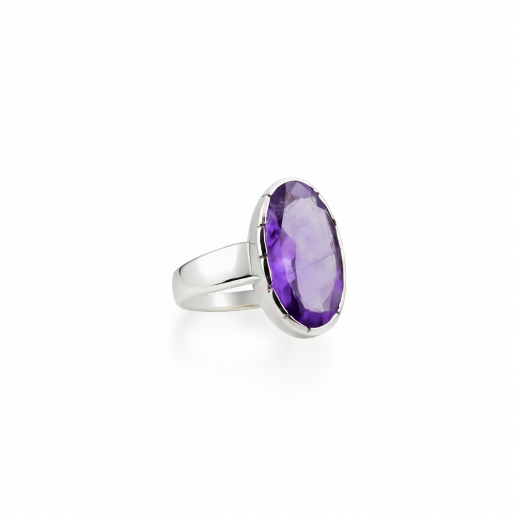 Selene amethyst ring