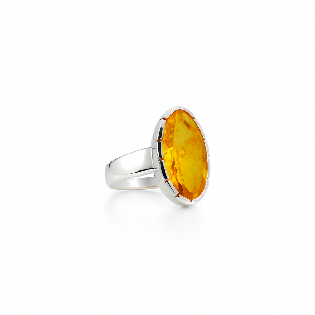 Selene citrine ring