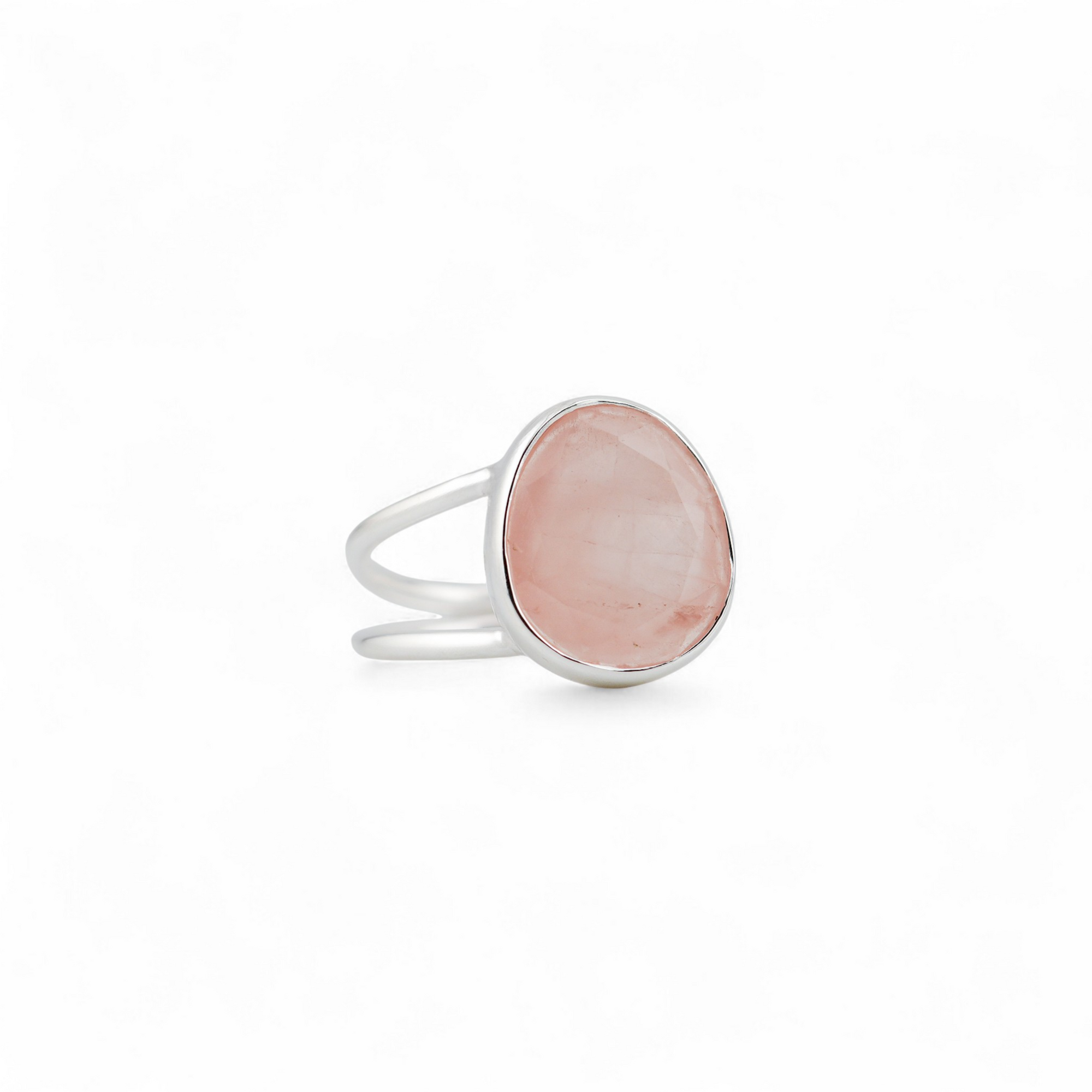 Harmonia rose quartz ring