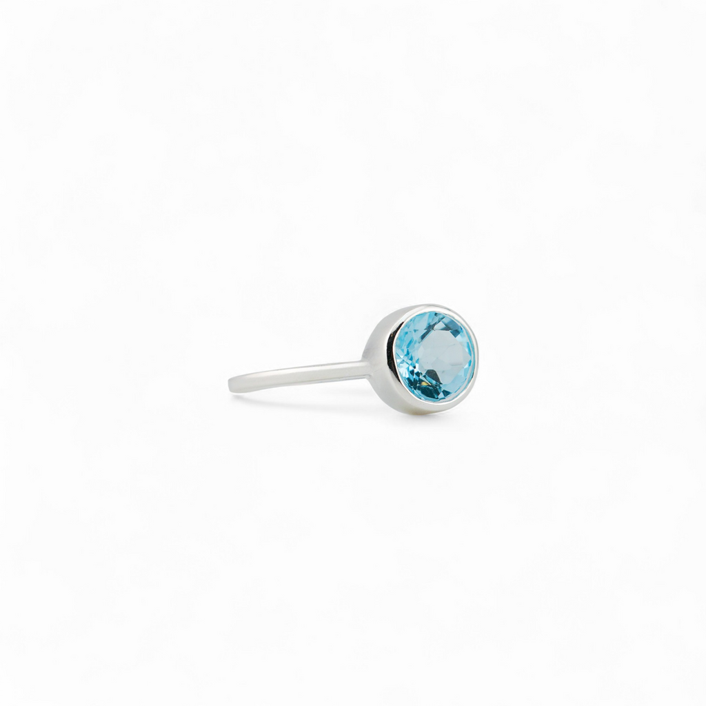 Jsipur blue topaz ring