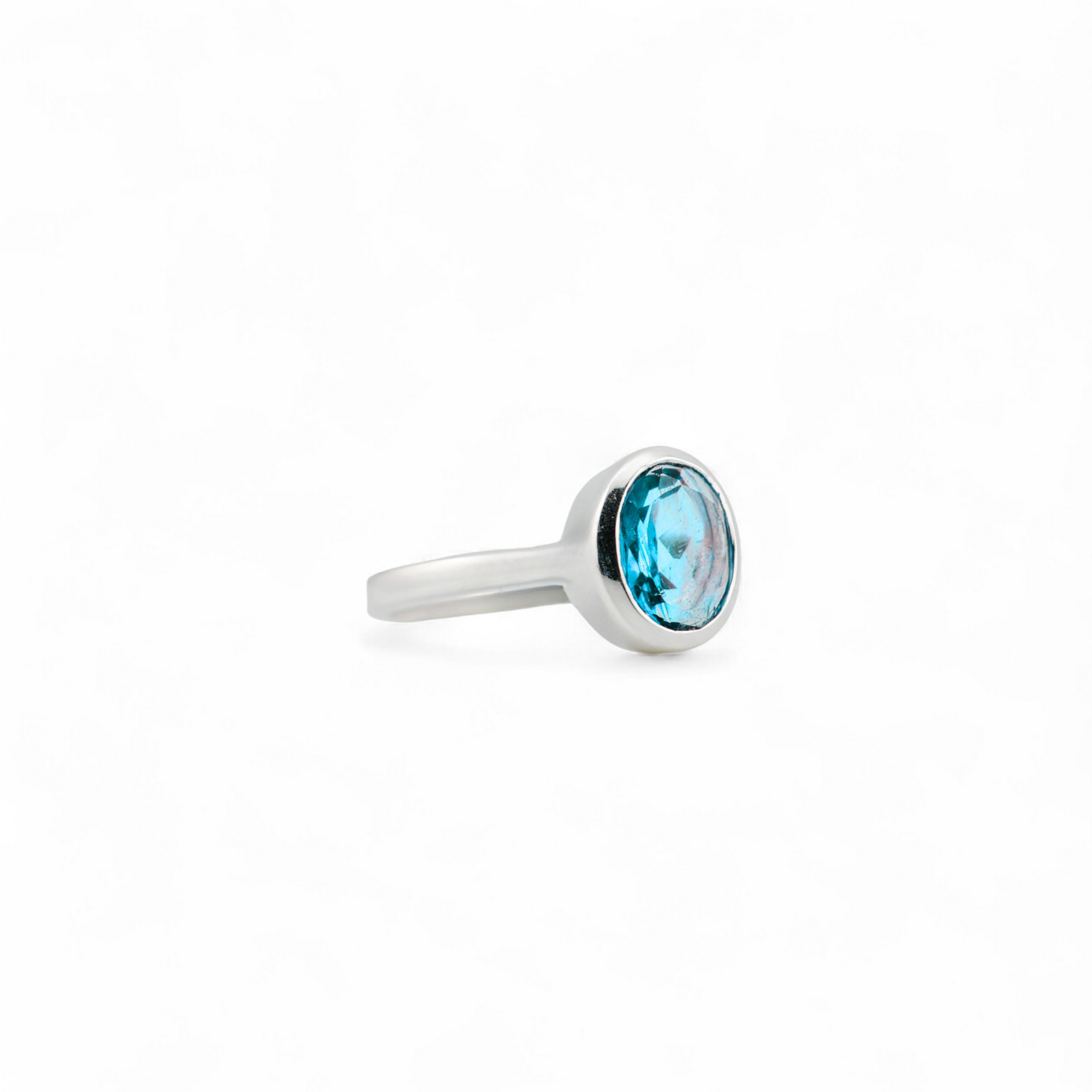 Eternal Swiss blue topaz ring