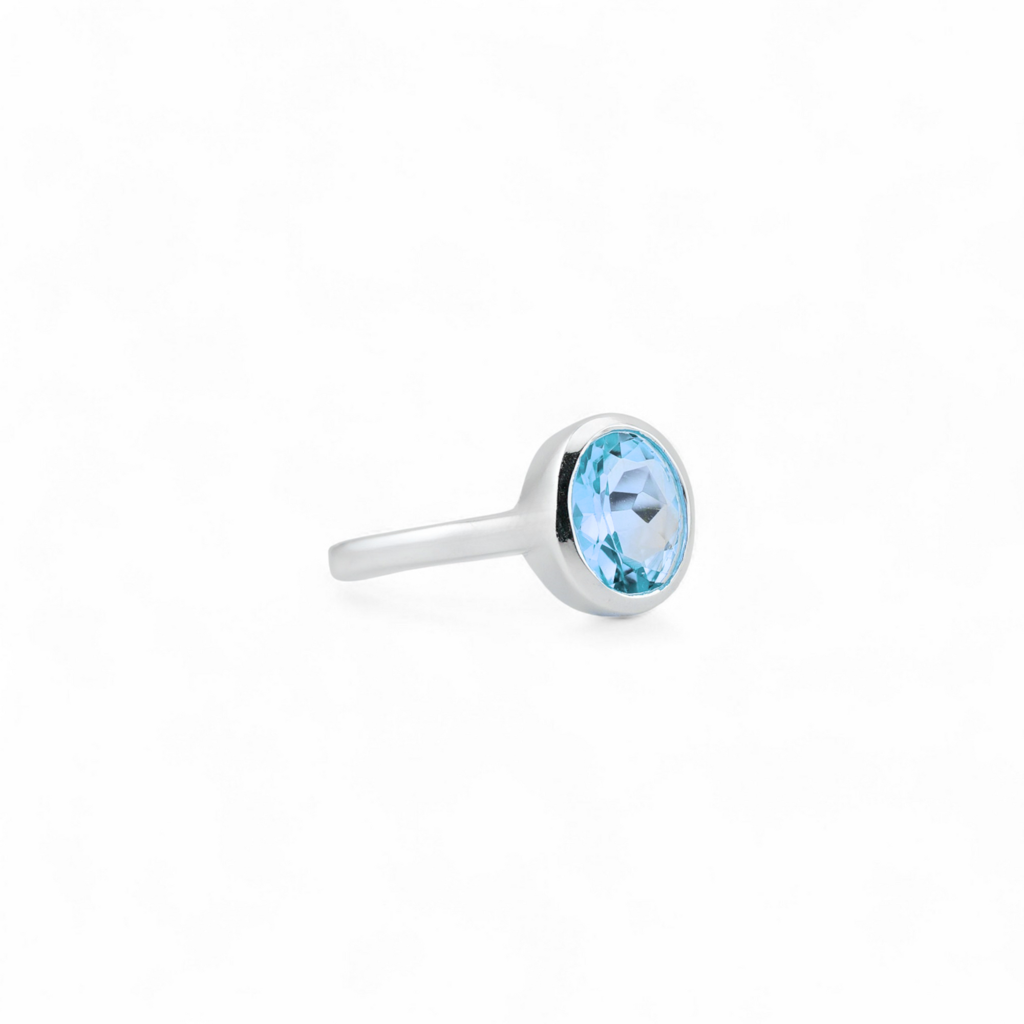 Eternal blue topaz ring