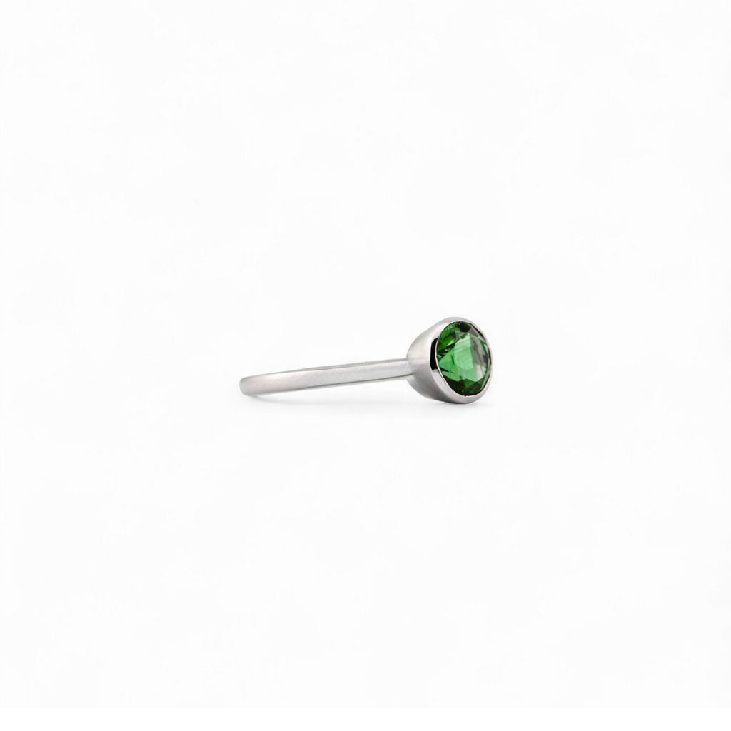 Jaipur mint green tourmaline ring