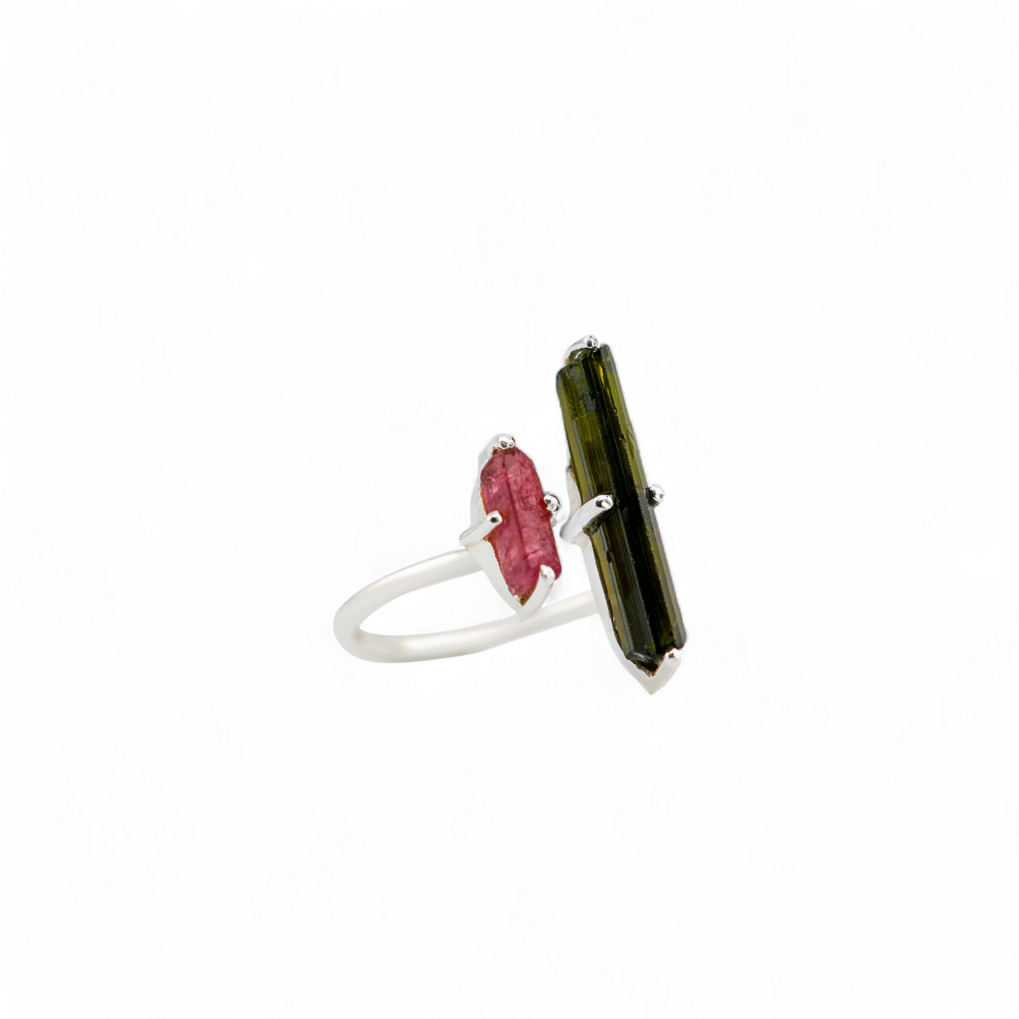 Tourmaline dual stick ring