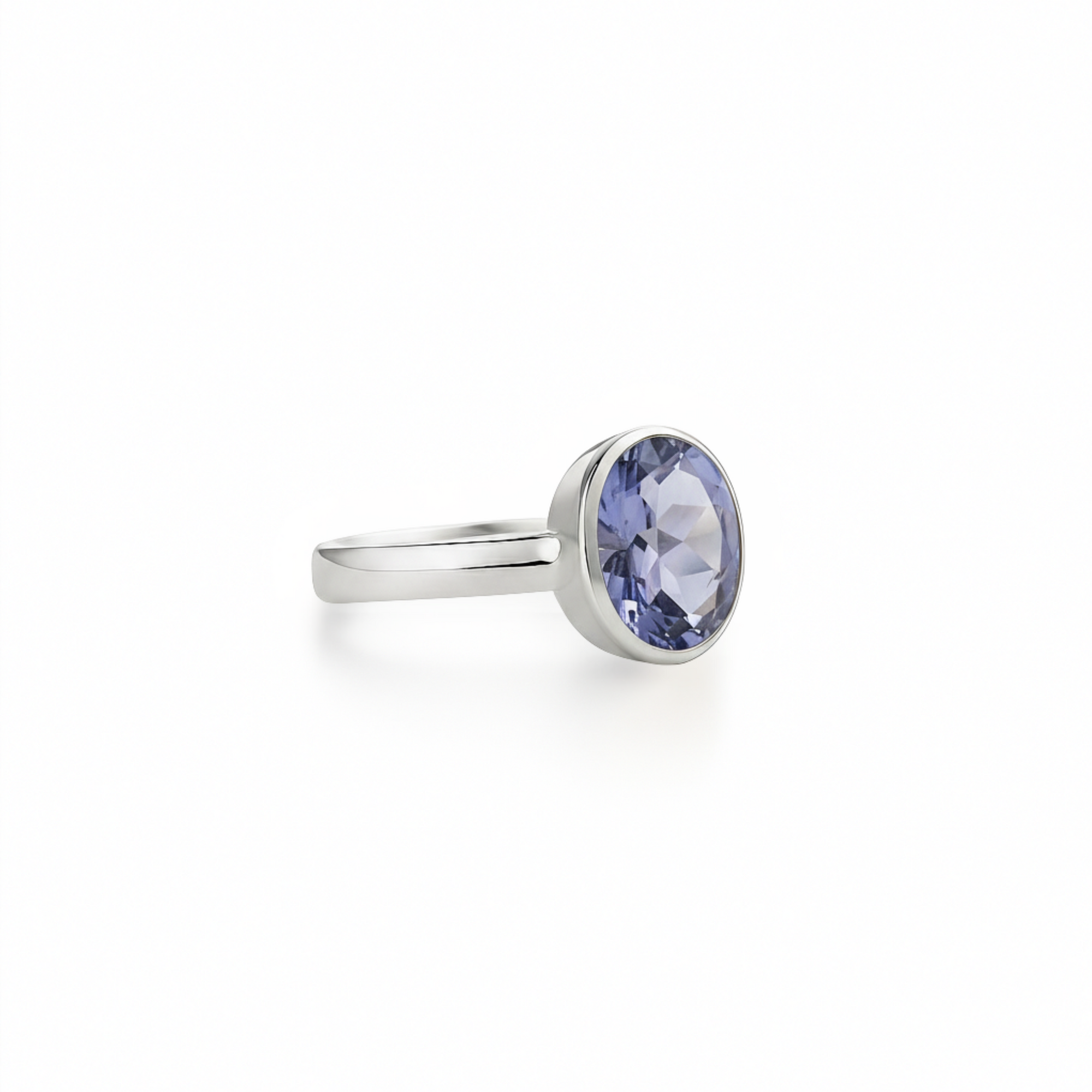Iolite charm ring