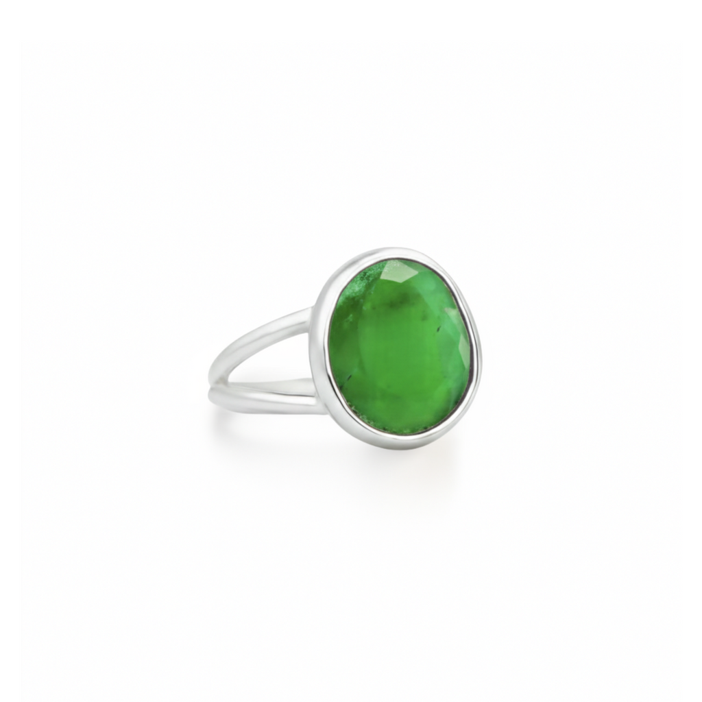 Harmonia chrysoprase ring small