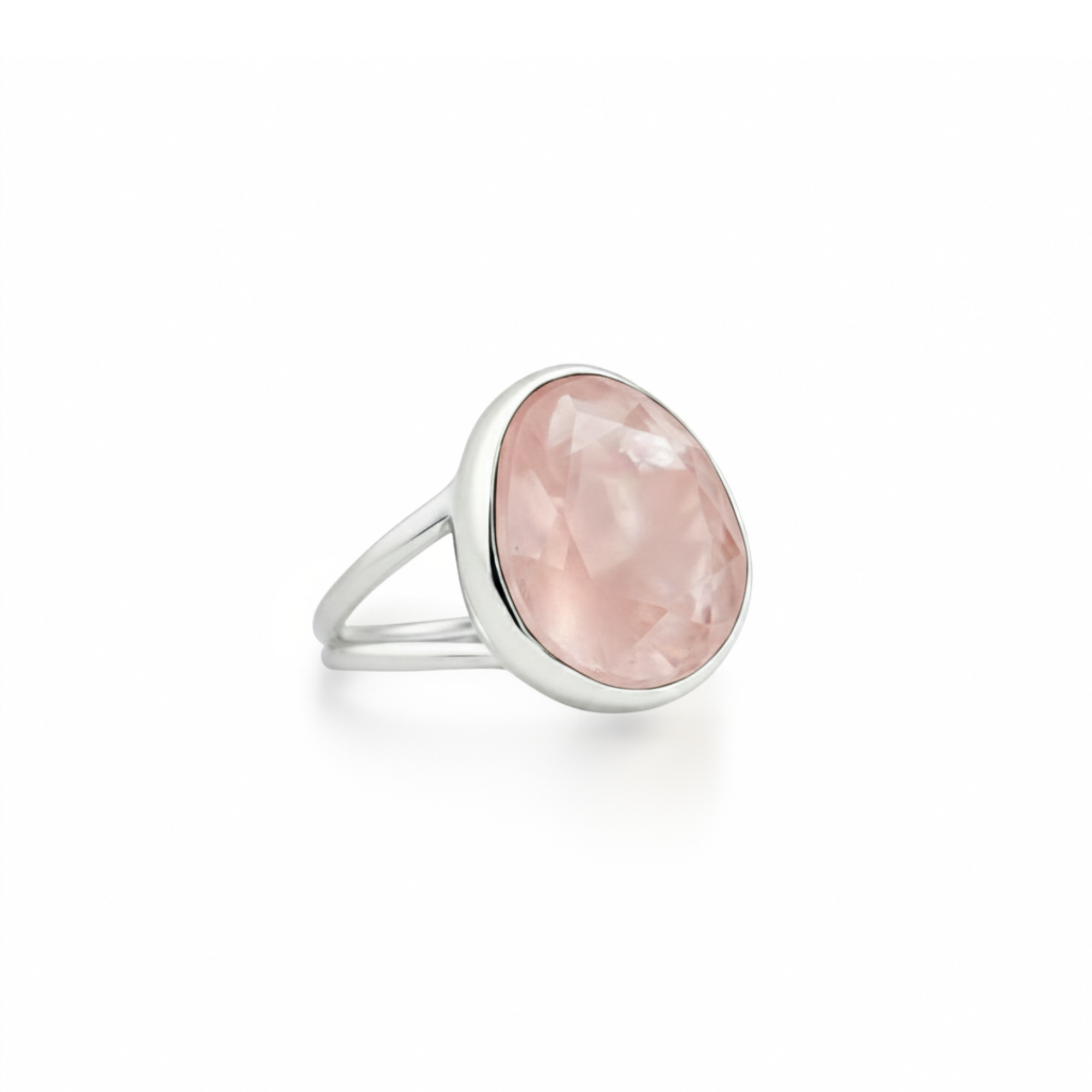 Harmonia rose quartz ring