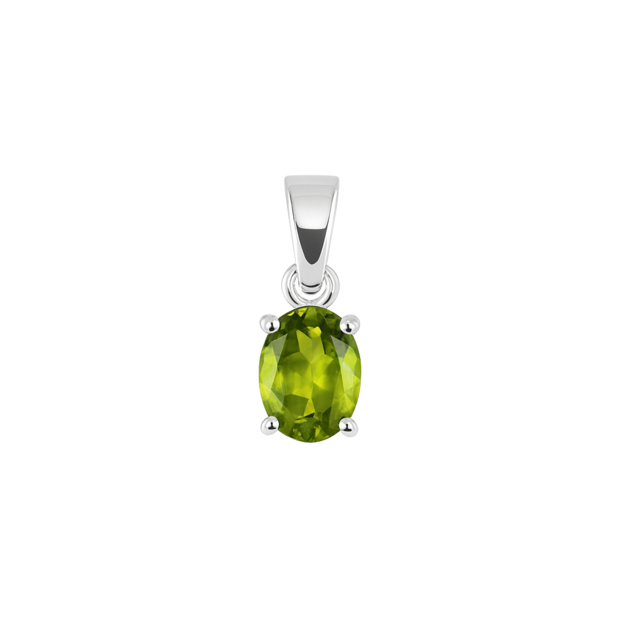 Lunara peridot oval pendant