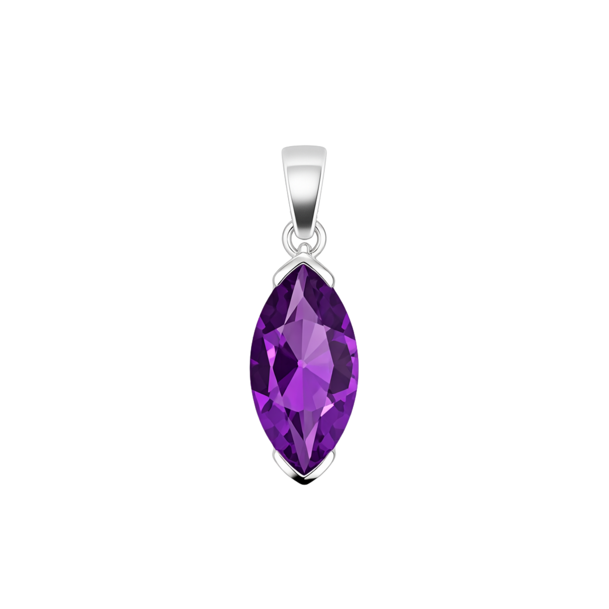 Marquise amethyst pendant