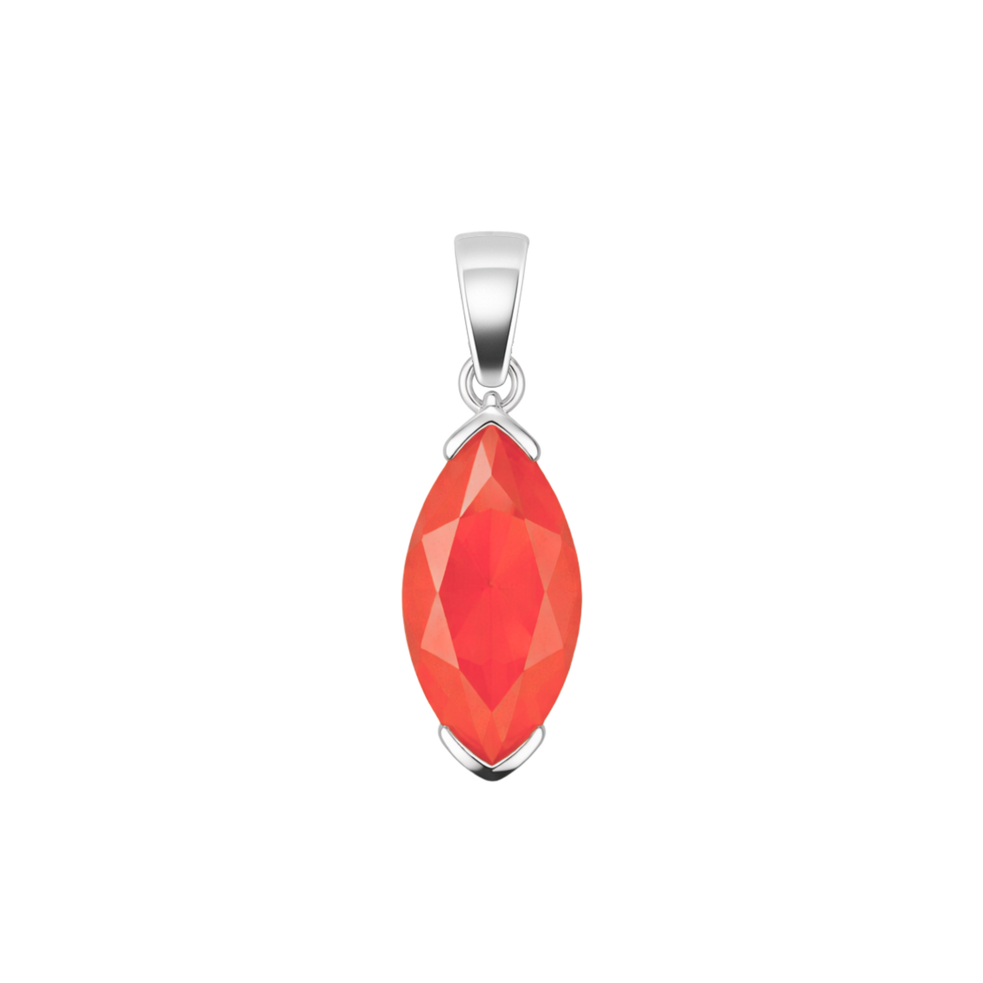 Marquise carnelian pendant