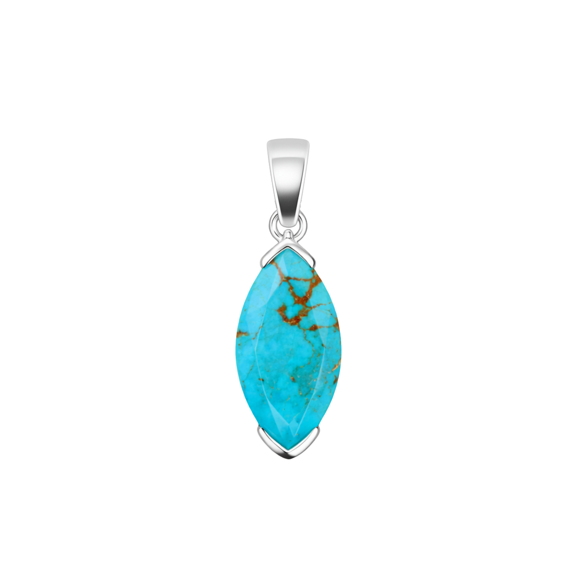 Marquise turquoise pendant