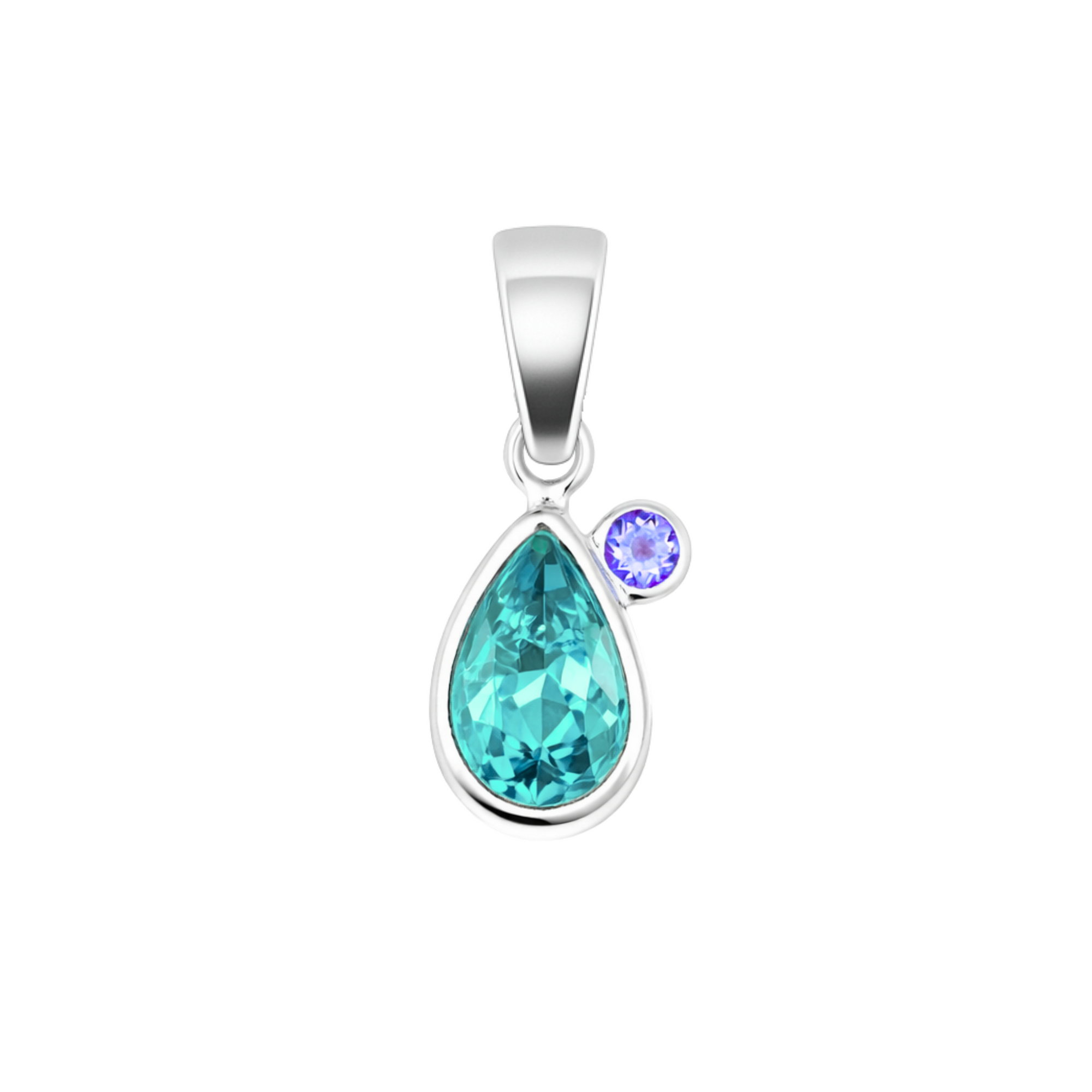 Wildmist apatite with tanzanite pendant