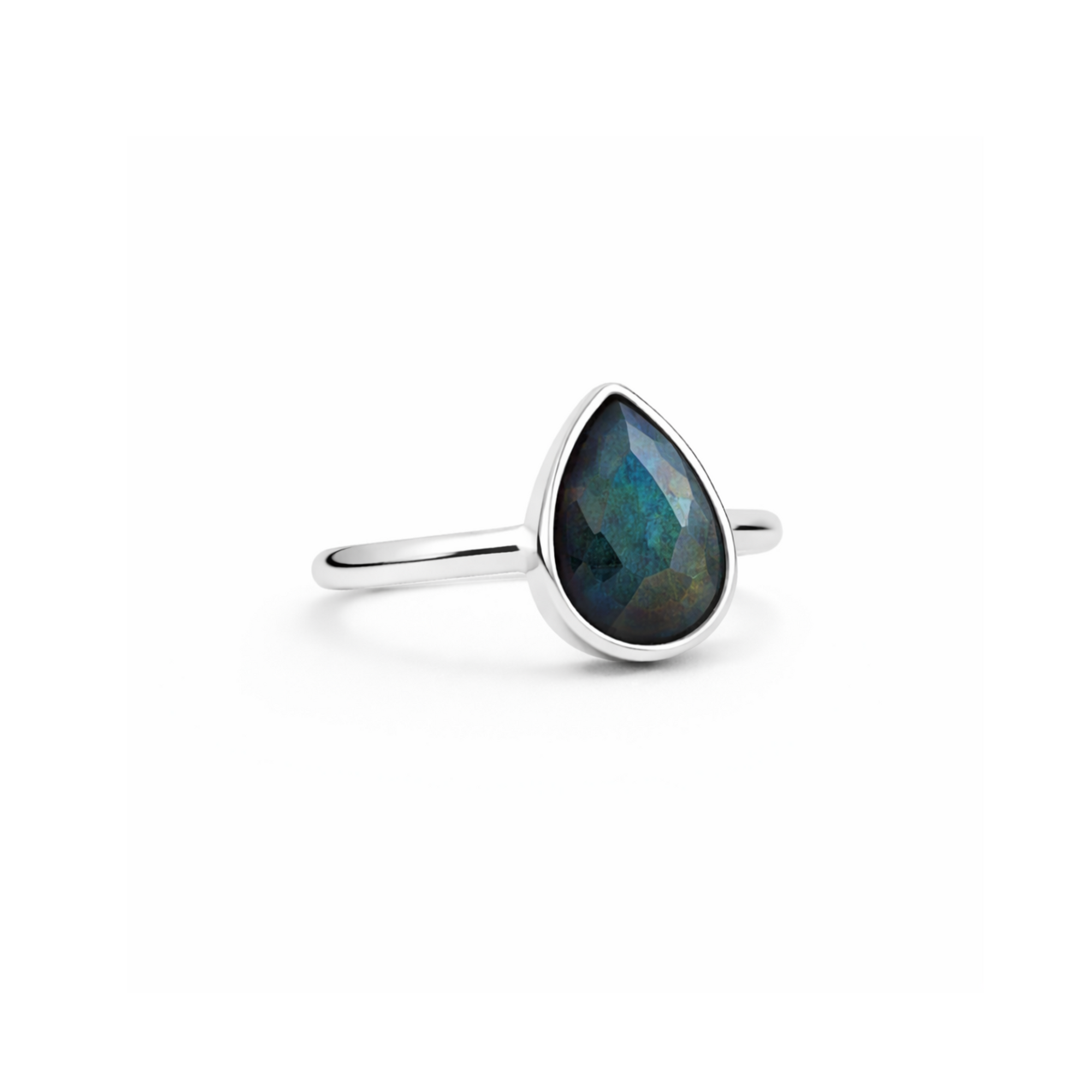 Labradorite venus teardrop ring