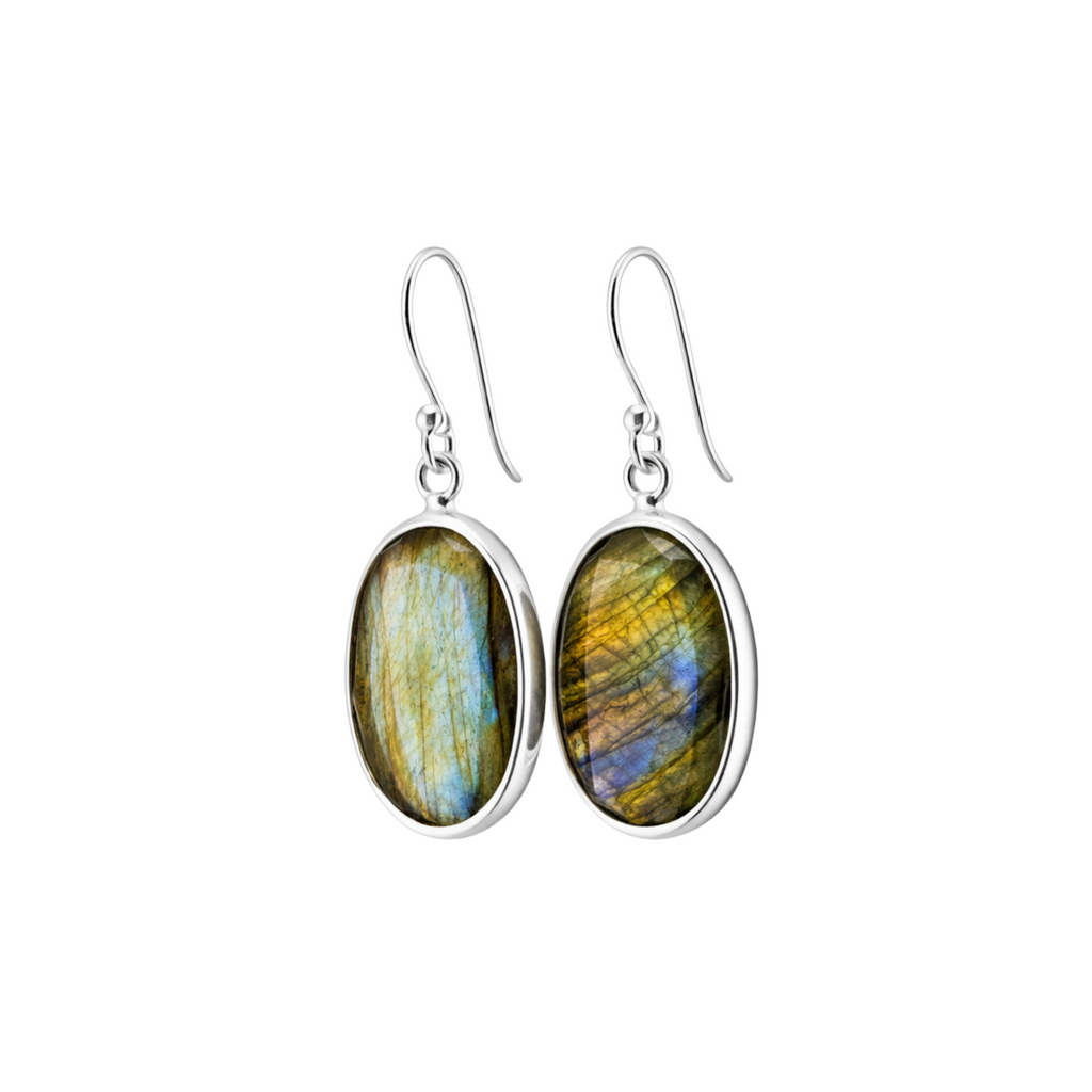 Selene labradorite earrings