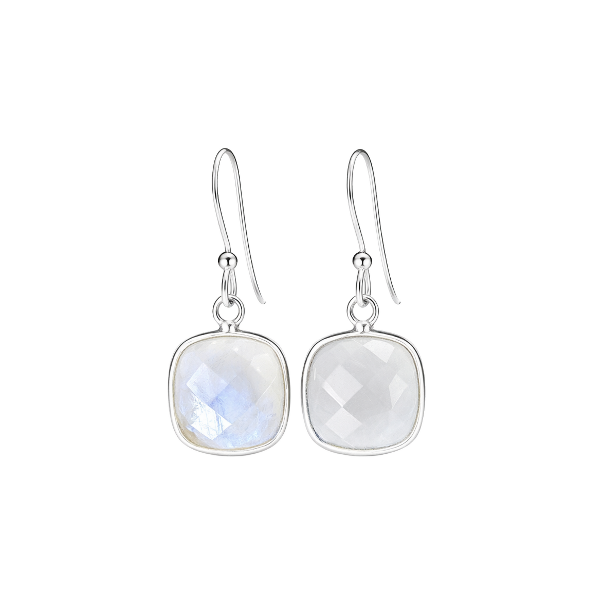 Rainbow Moonstone magic cushion Earrings
