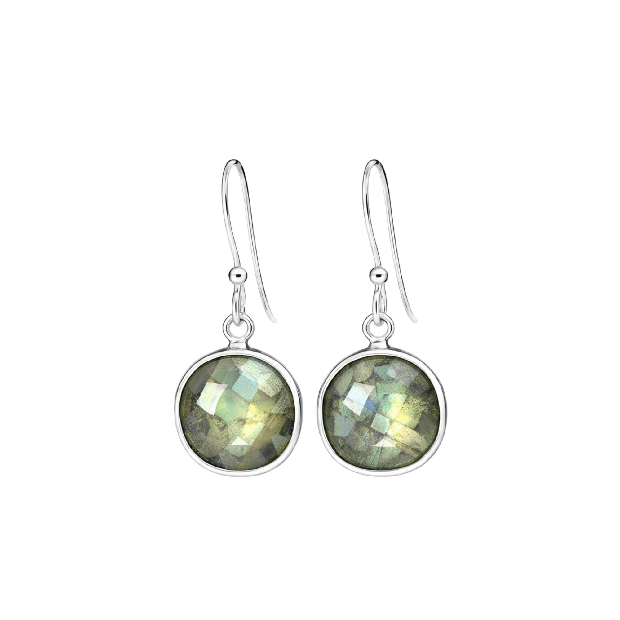 Labradorite magic round Earrings
