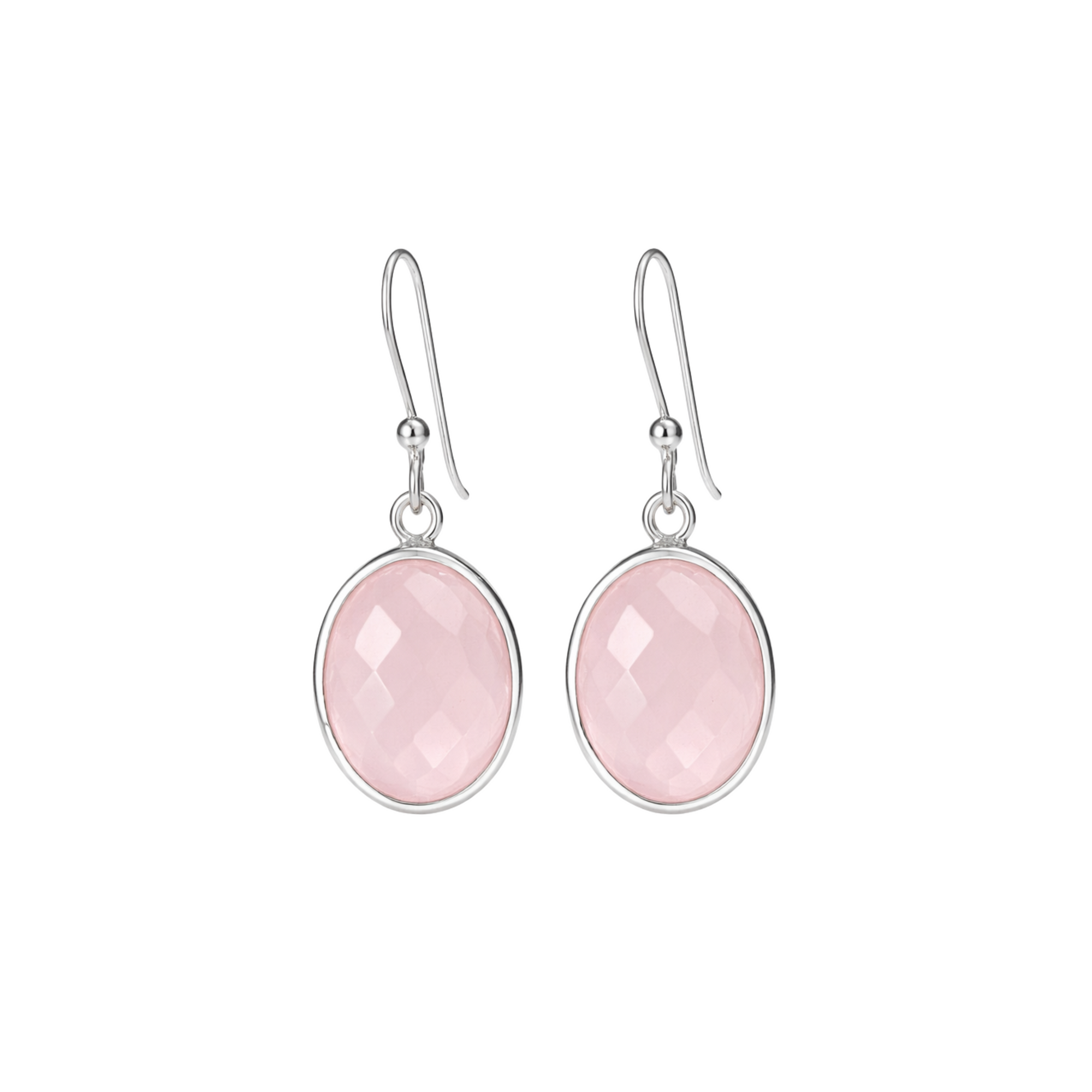 Rose quartz earrings