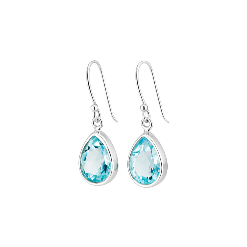 Blue topaz earrings