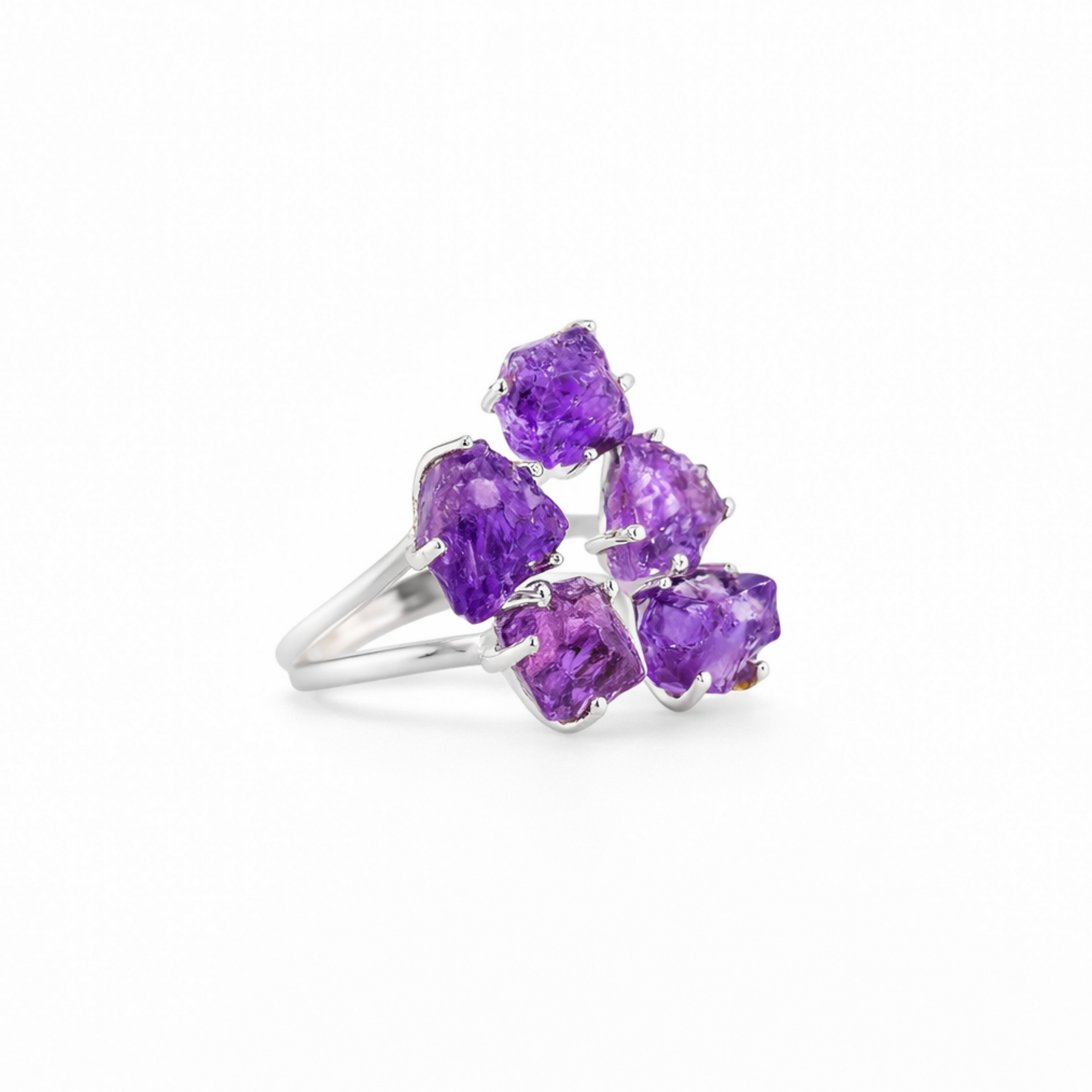 Amethyst asteroid ring