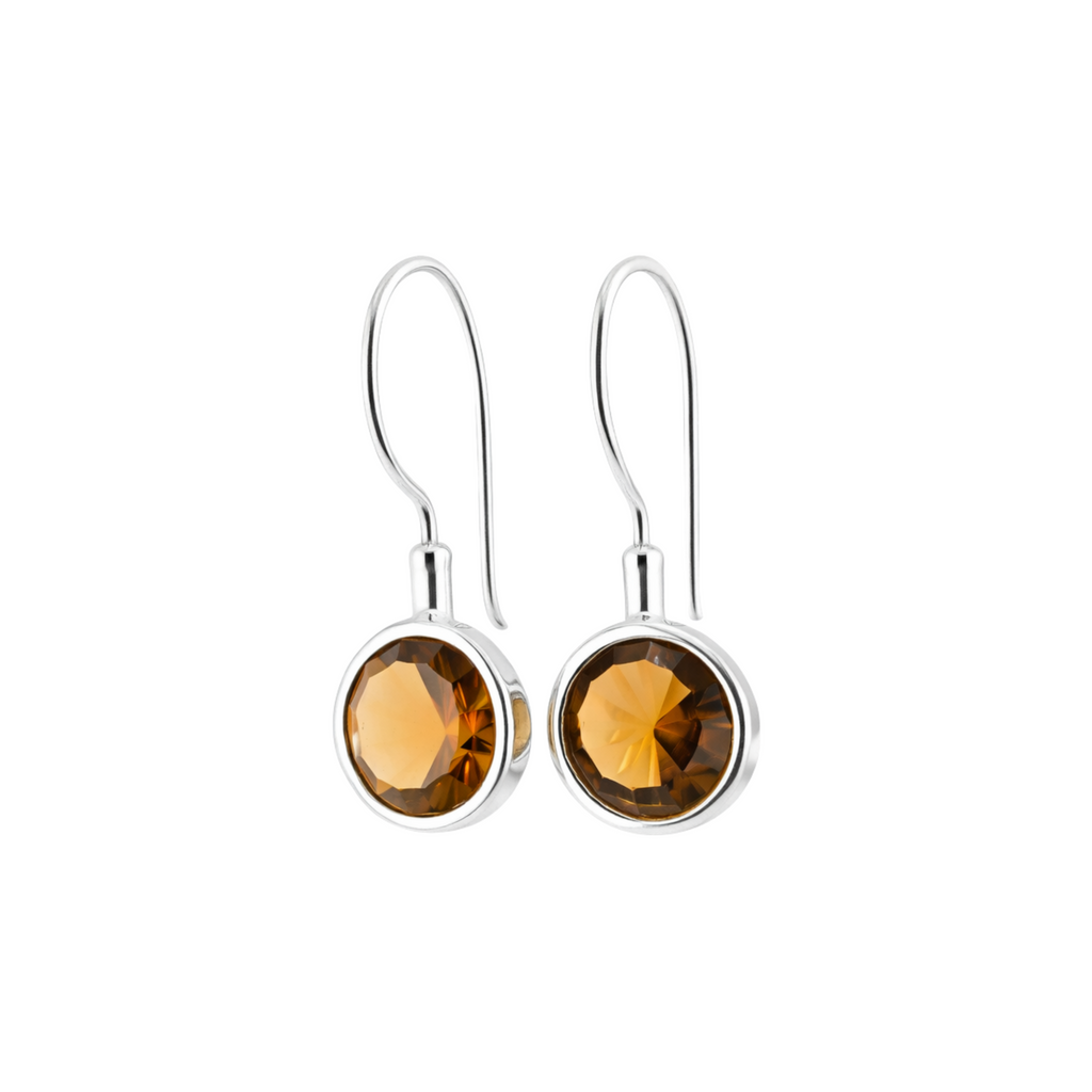 Honey quartz earrings