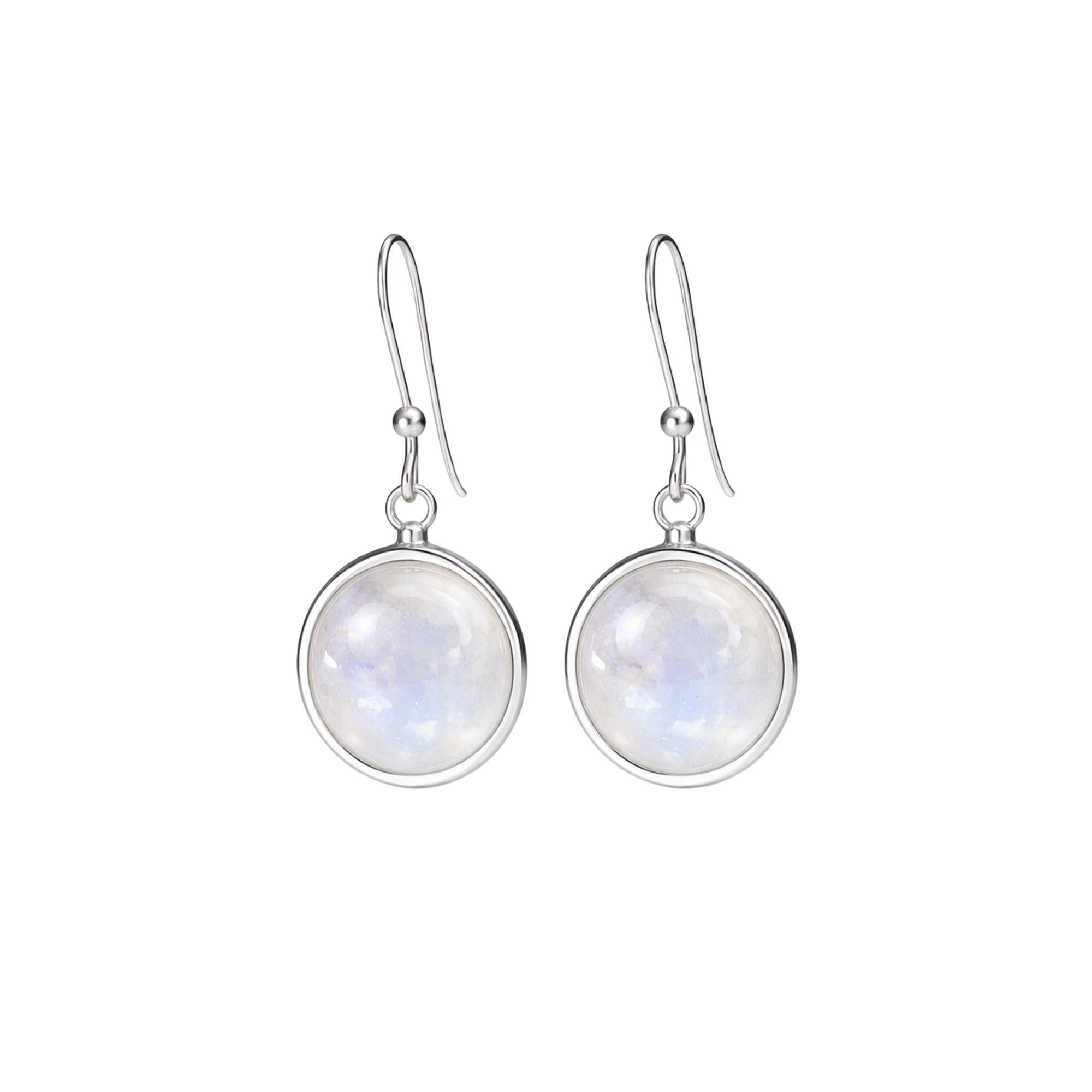 Rainbow moonstone waterdrop earrings
