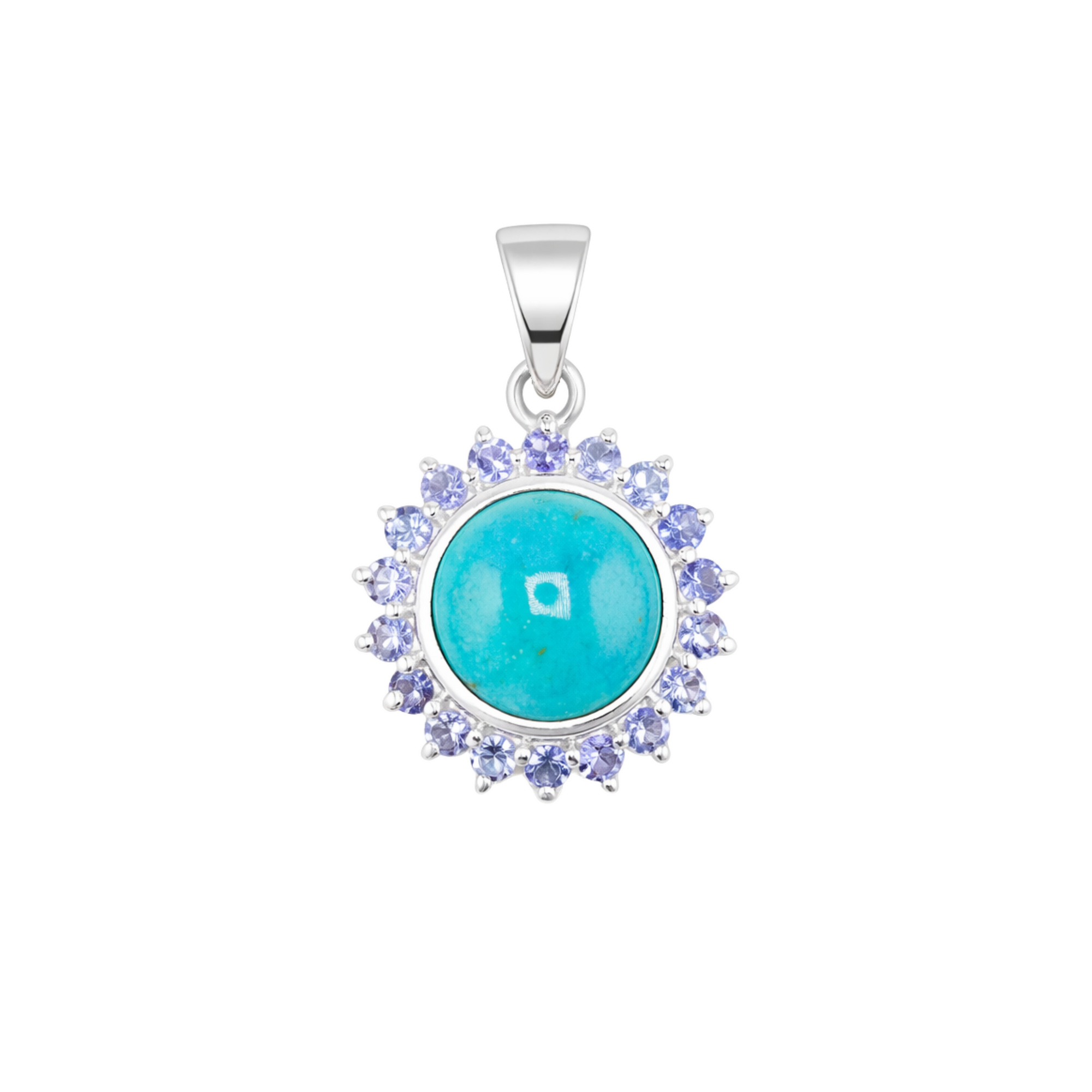Laxmi turquoise with tanzanite pendant
