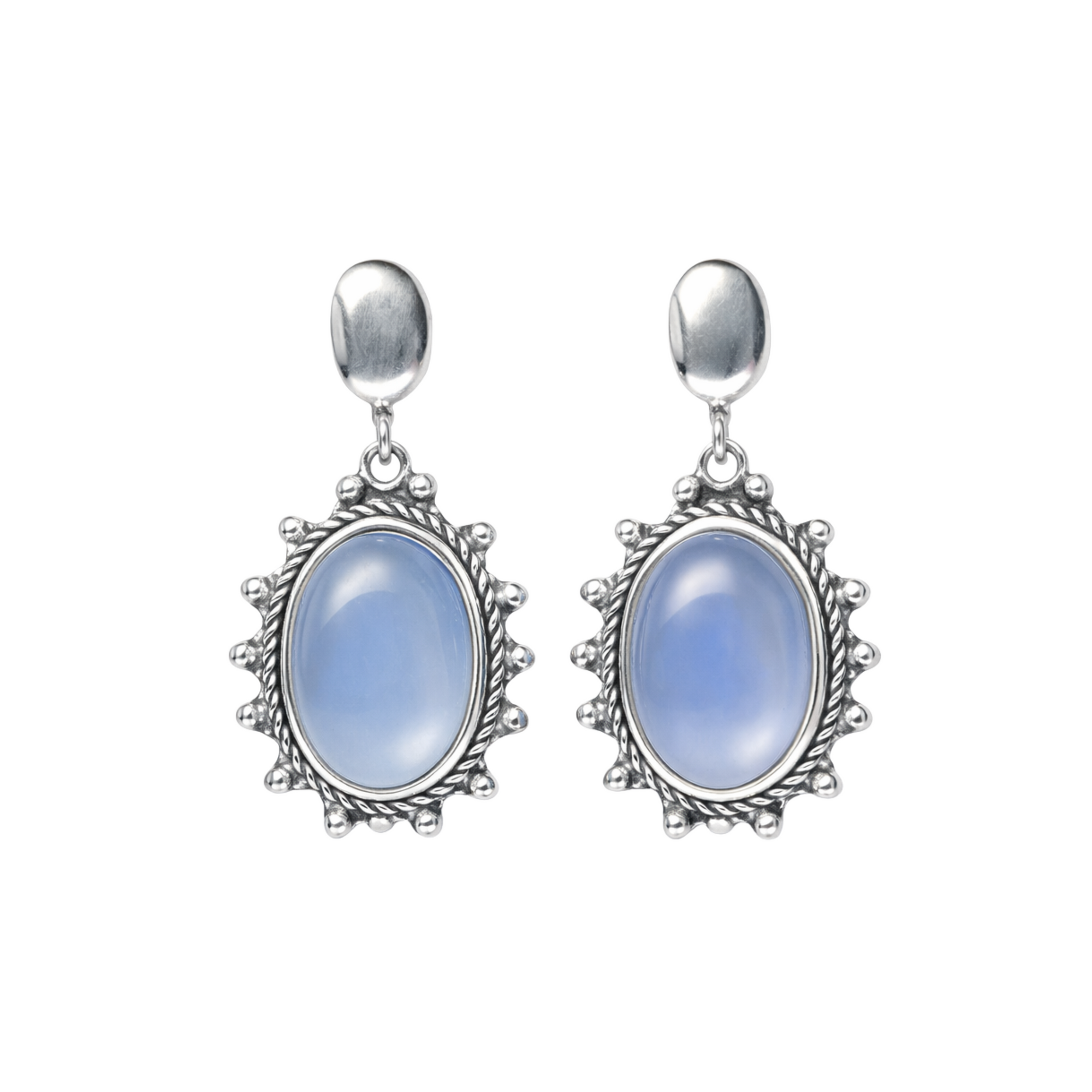 Saulora chalcedony earrings