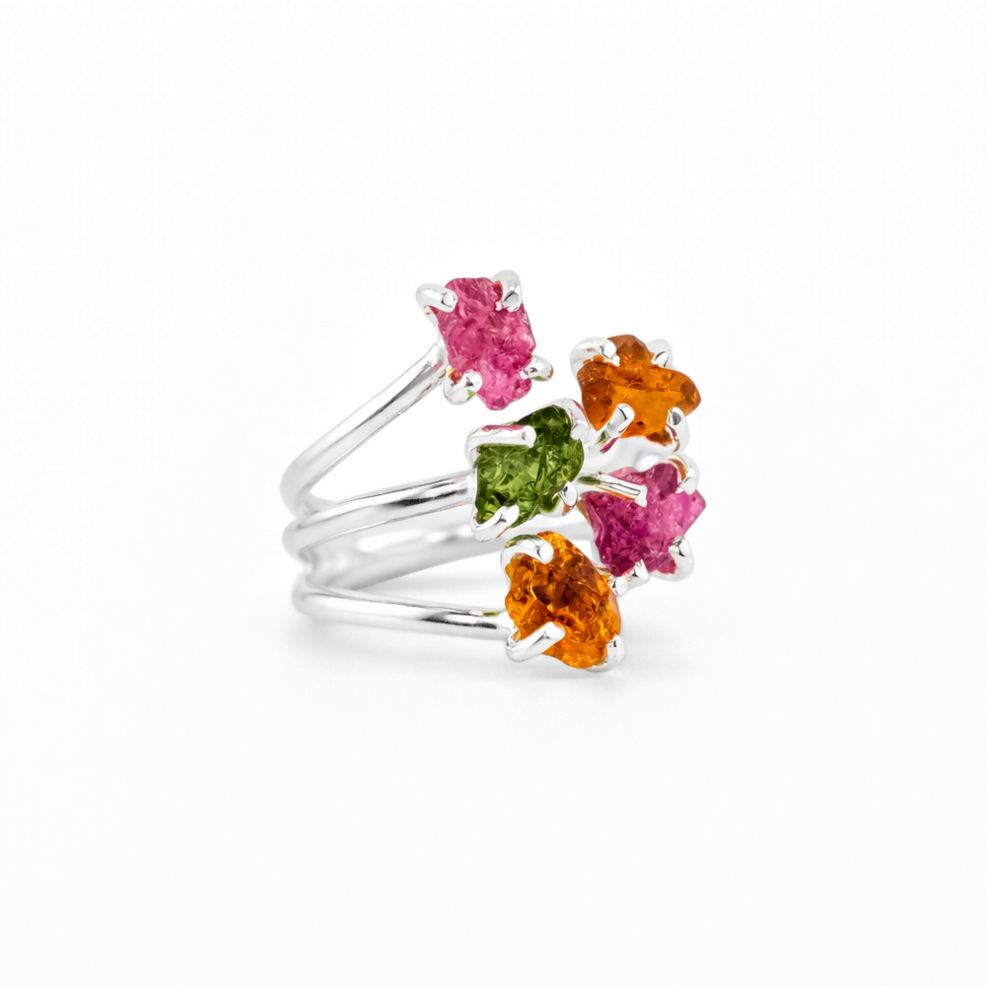 Mixed tourmaline asteroid ring