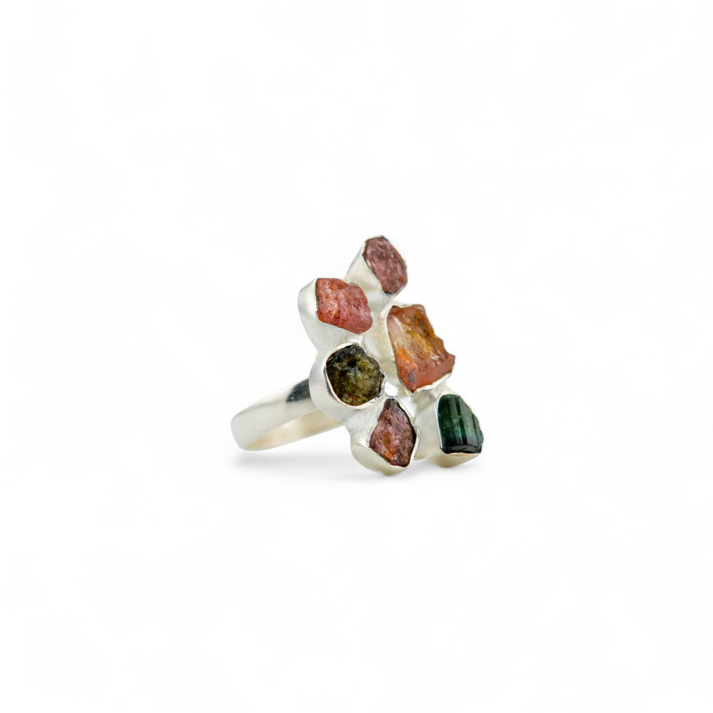 Giraffe tourmaline ring