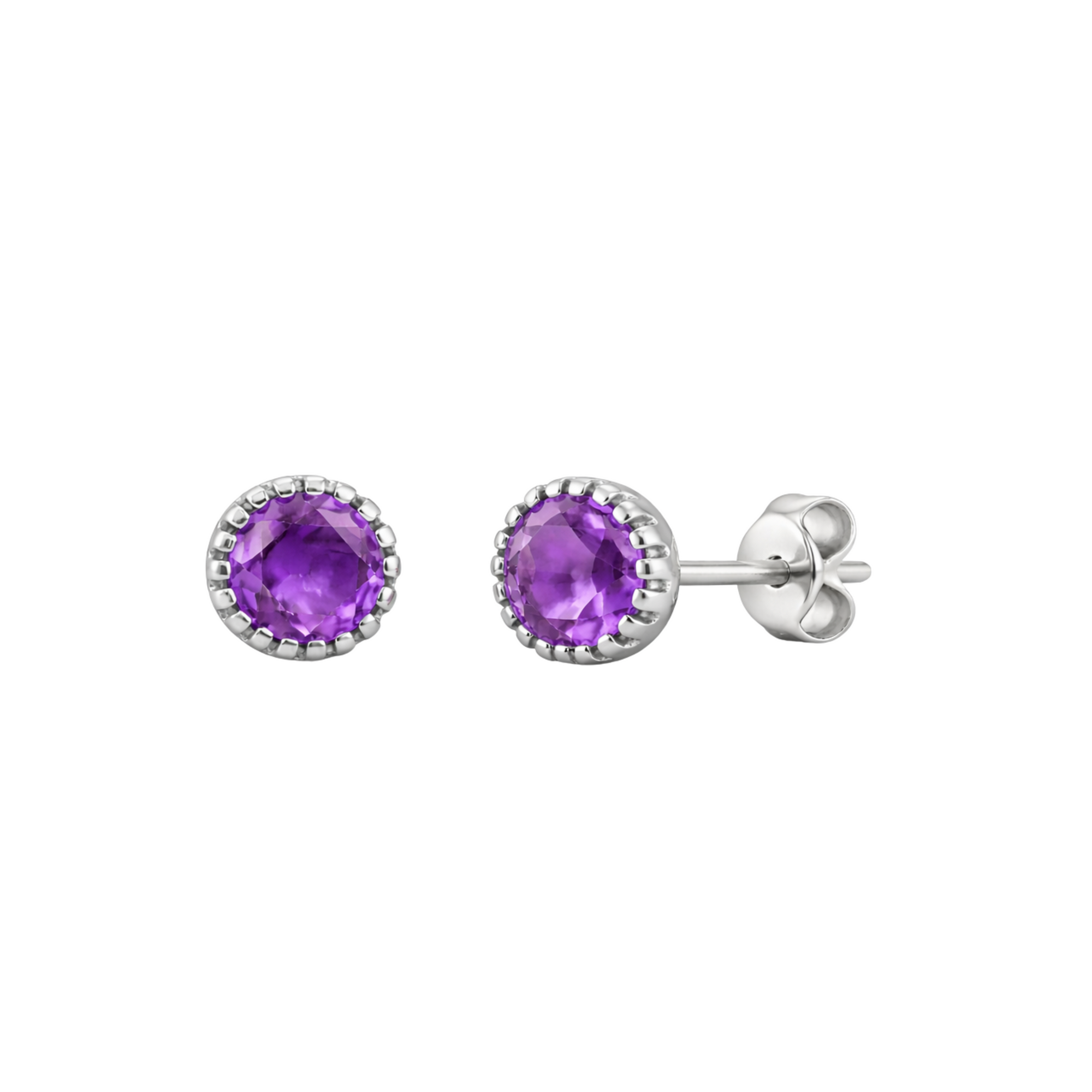 Saulora amethyst stud earrings