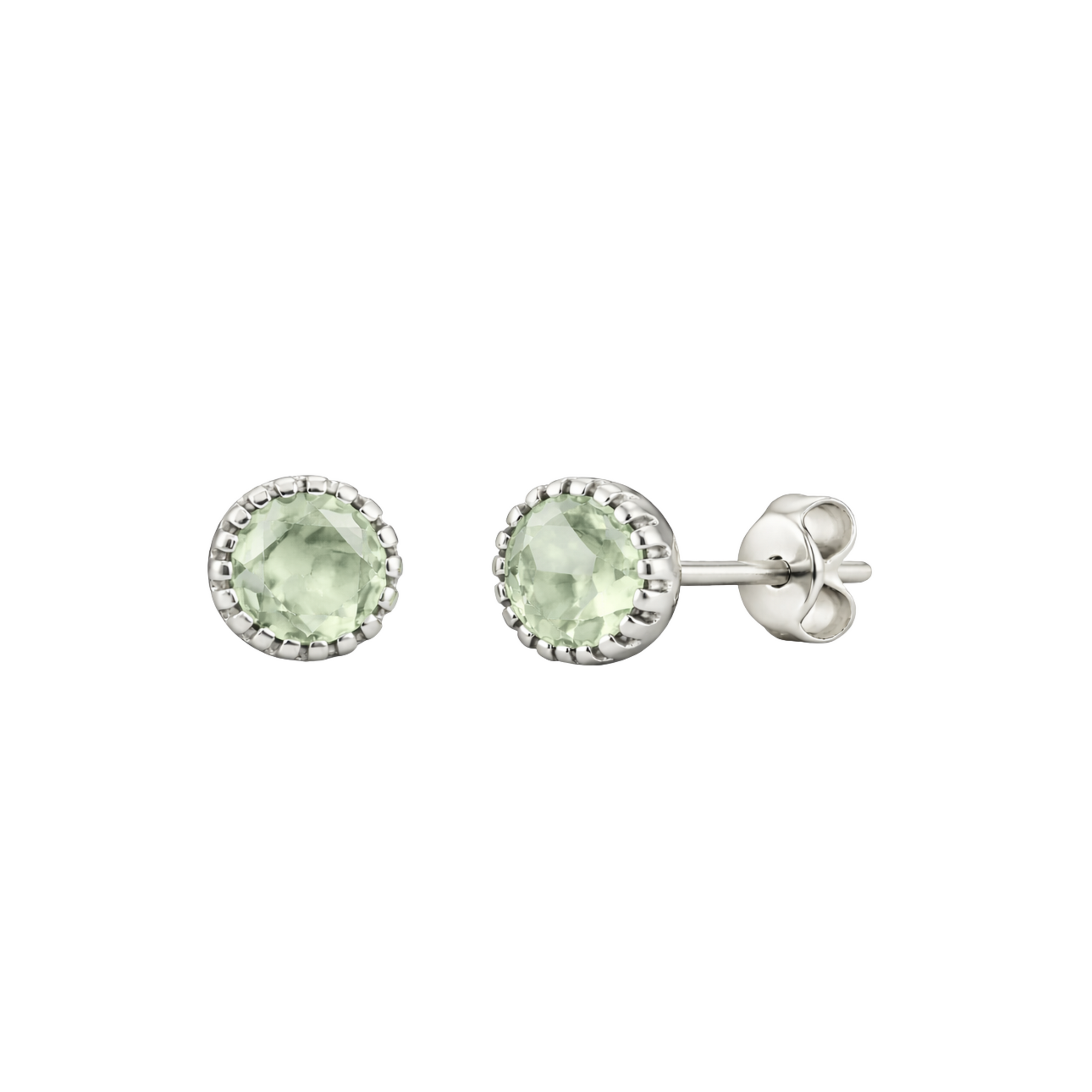 Saulora green amethyst stud earrings