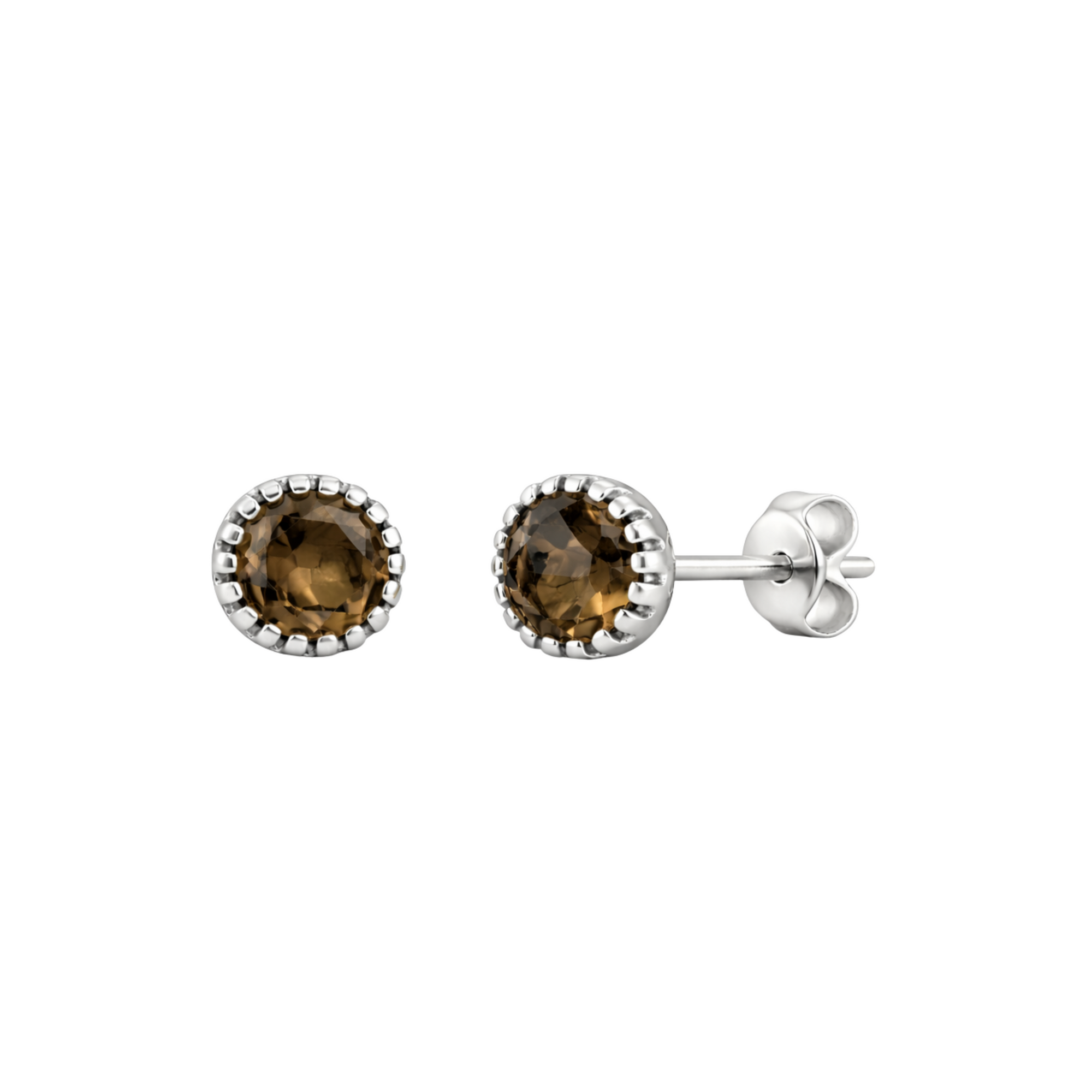 Saulora smoky quartz stud earrings