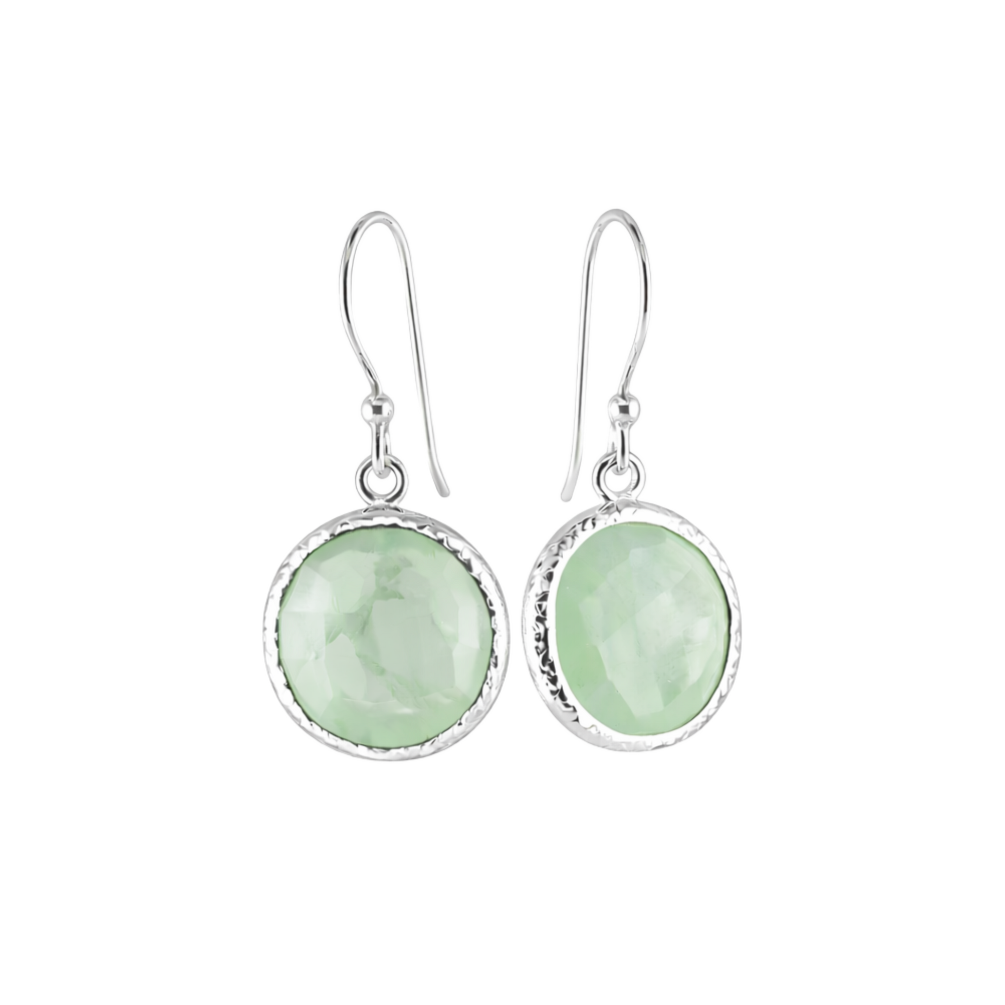 Prehnite earrings