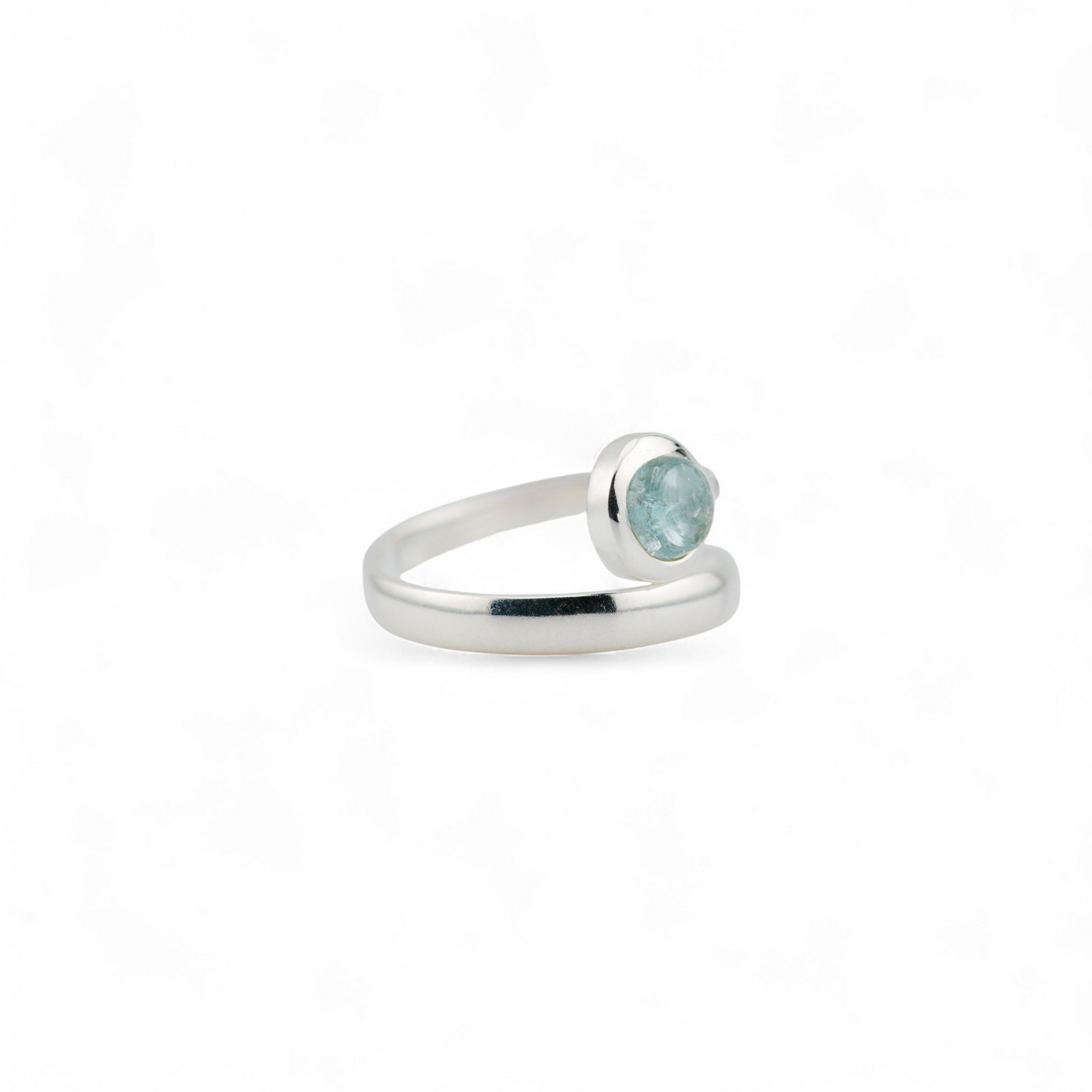 Twine aquamarine ring