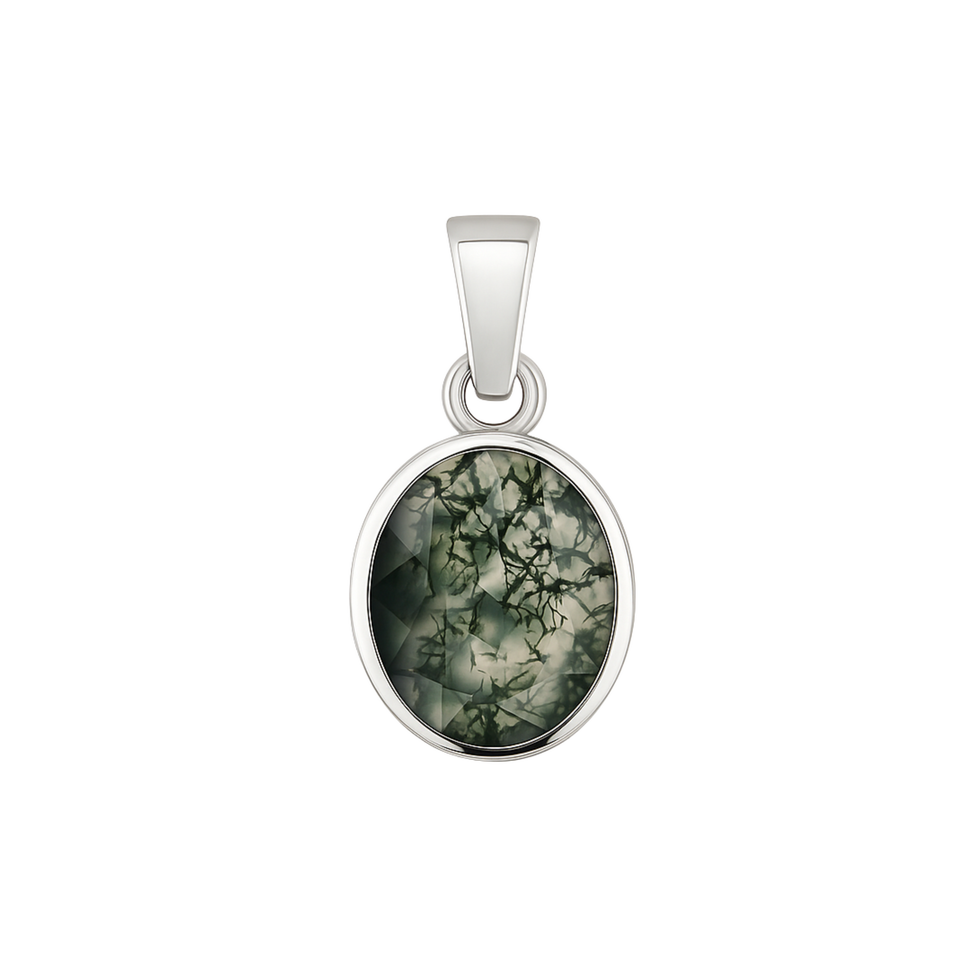 Eternal moss agate pendant