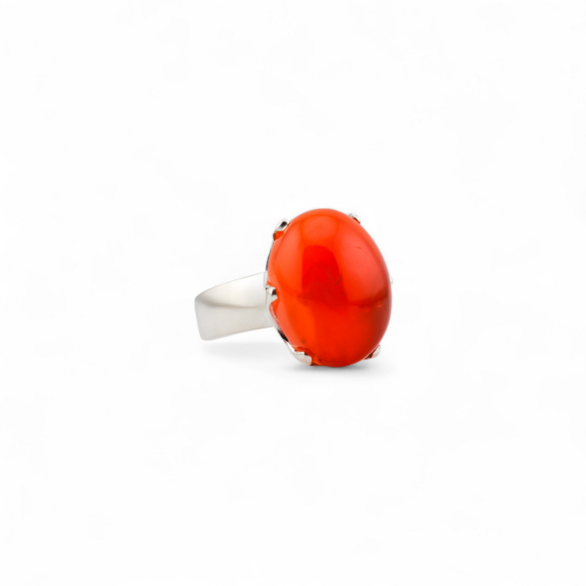 Carnelian crown ring