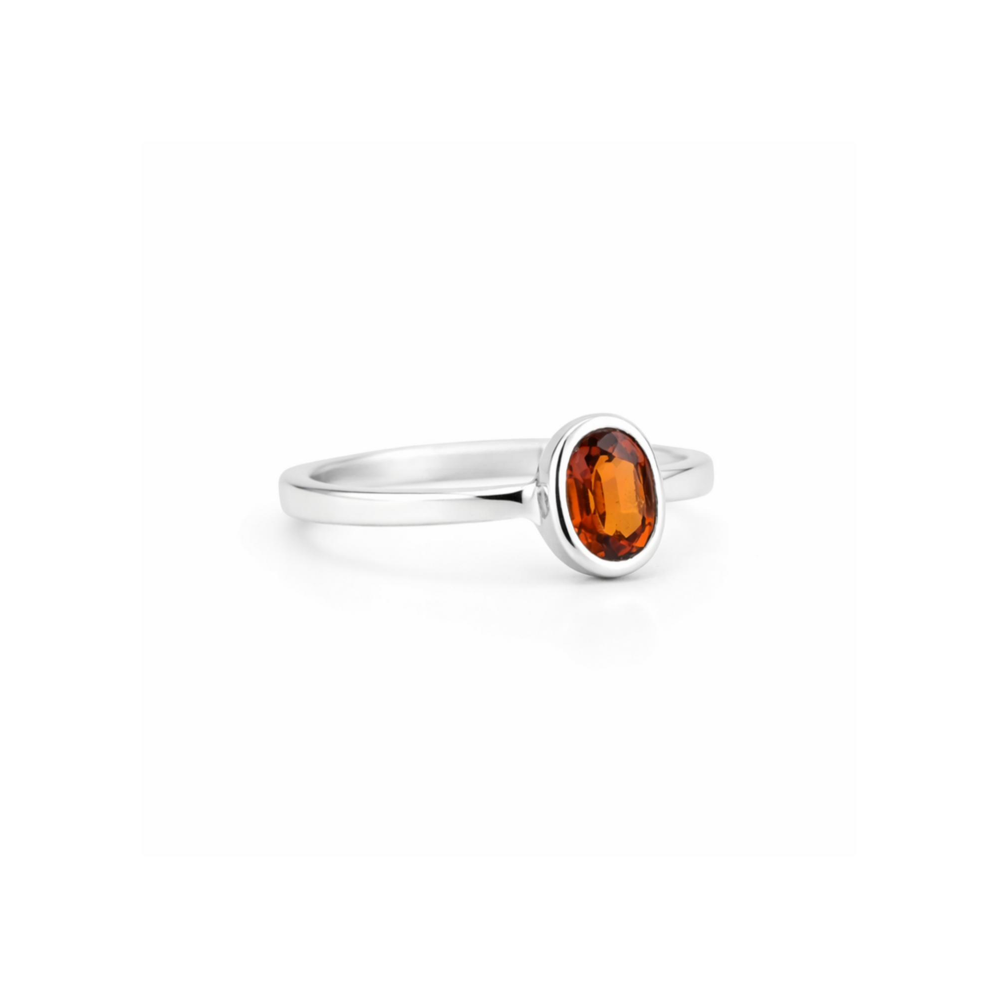 Hessonite garnet ring (Small)
