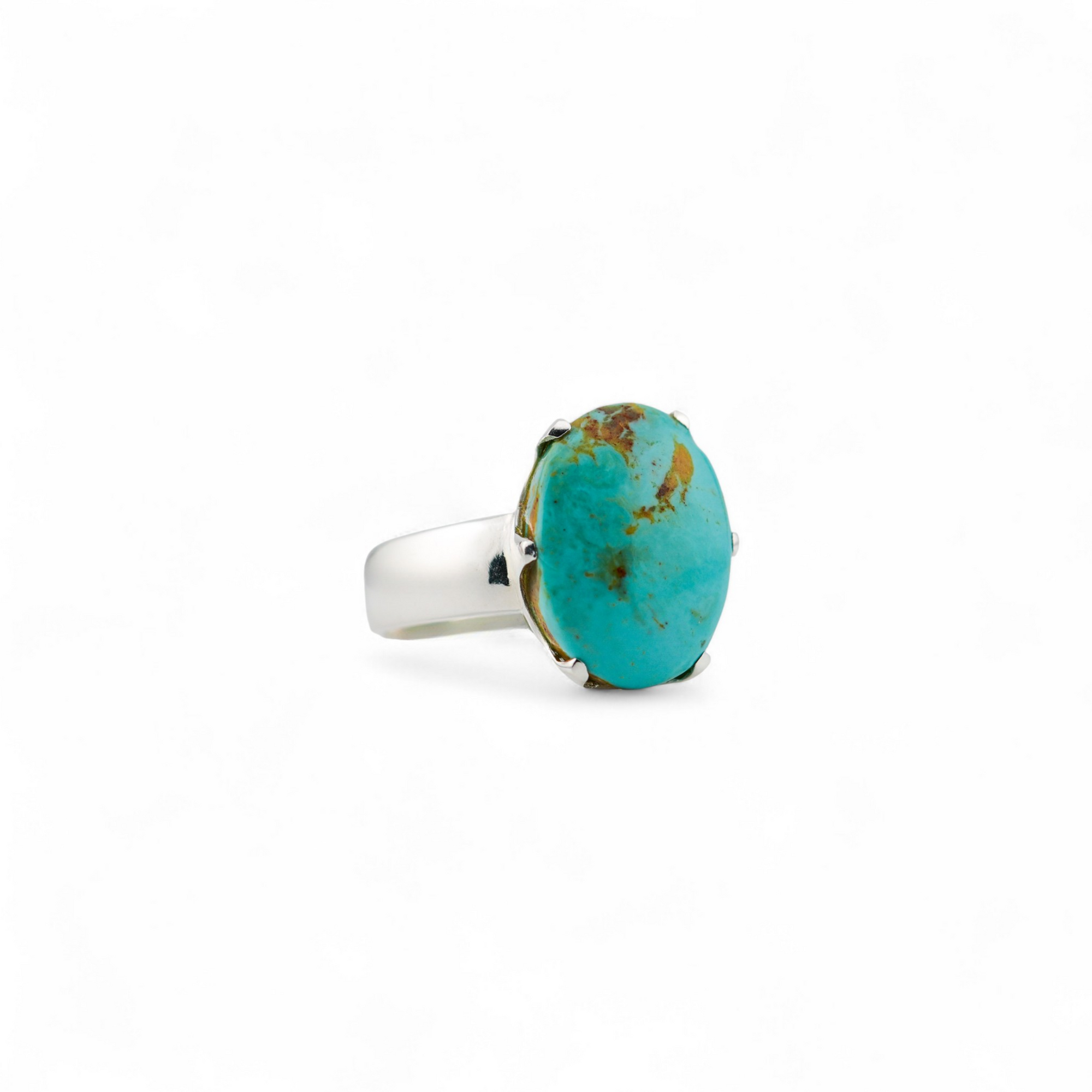 American turquoise crown ring